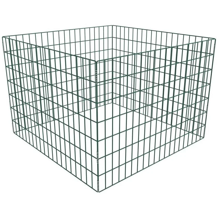 Kompostbehälter quadratisch 100x100x70 cm Maschenweite - 1
