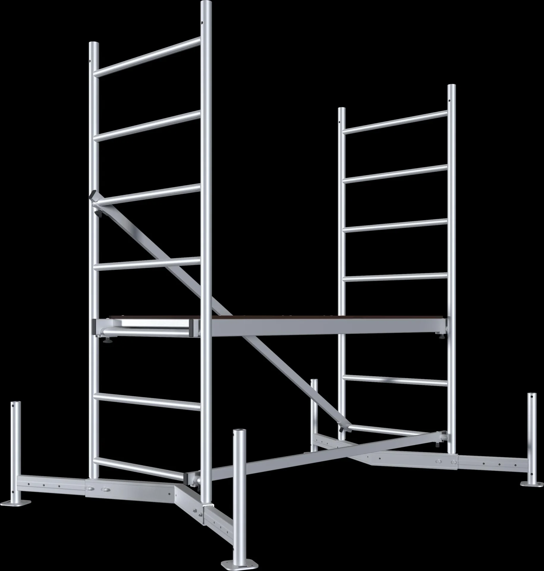 MONTO ClimTec Alu-Arbeitsgerüst, Grundgerüst, Arbeitshöhe ca. 3 m - 5