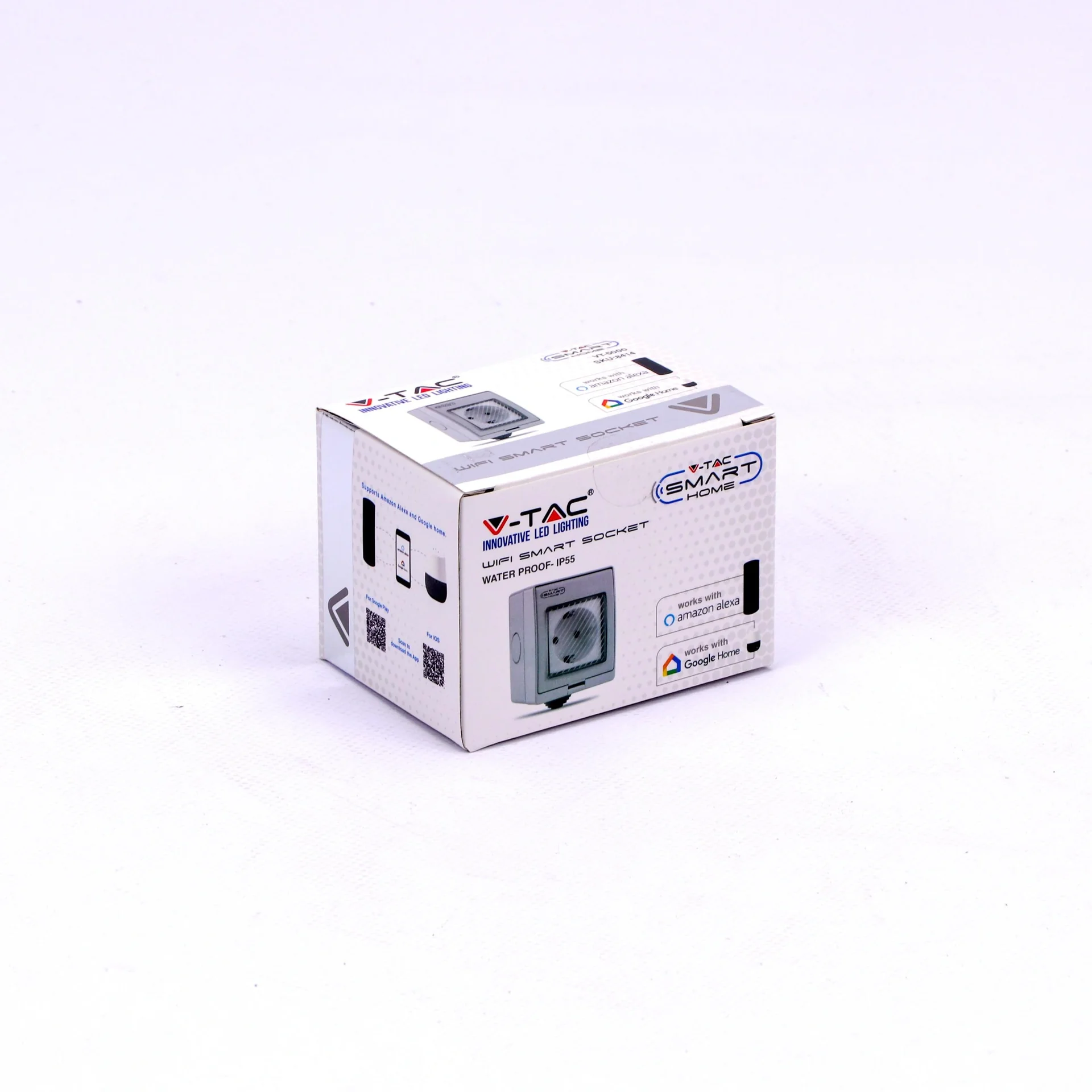 Smarthome VT-5000 Smart-Stecker für den Außeneinsatz IP55 - Smart-Switch - WIFI-Buchse für den Außeneinsatz - Smart-Stec - 5