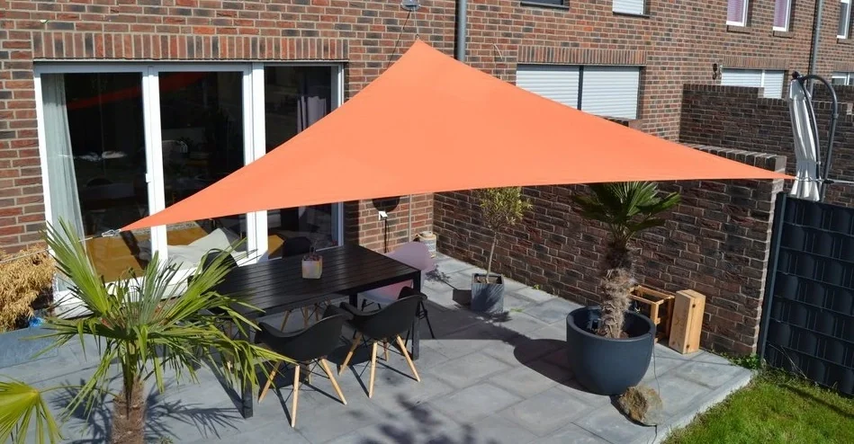 Dreieck-Sonnensegel wasserabweisend terracotta 360 x 360 x 360cm - 1