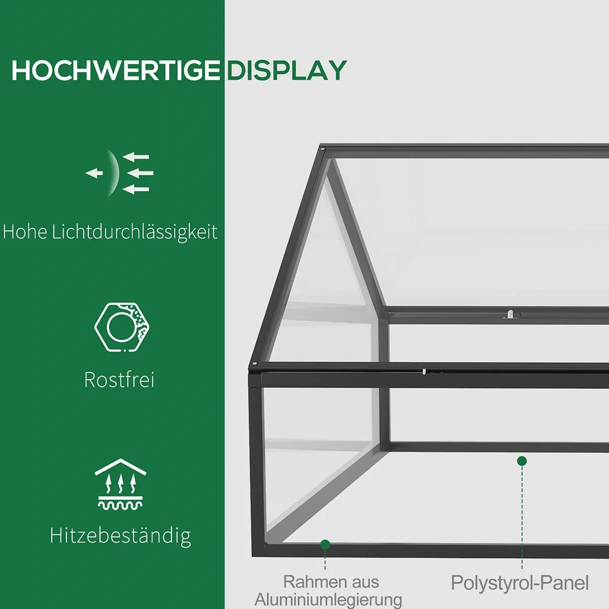 Hollywoodschaukel 3-Sitzer Gartenschaukel Schaukelbank mit verstellbarem Sonnendach Teetisch Stahl Polyester Grau+Schwar - 6