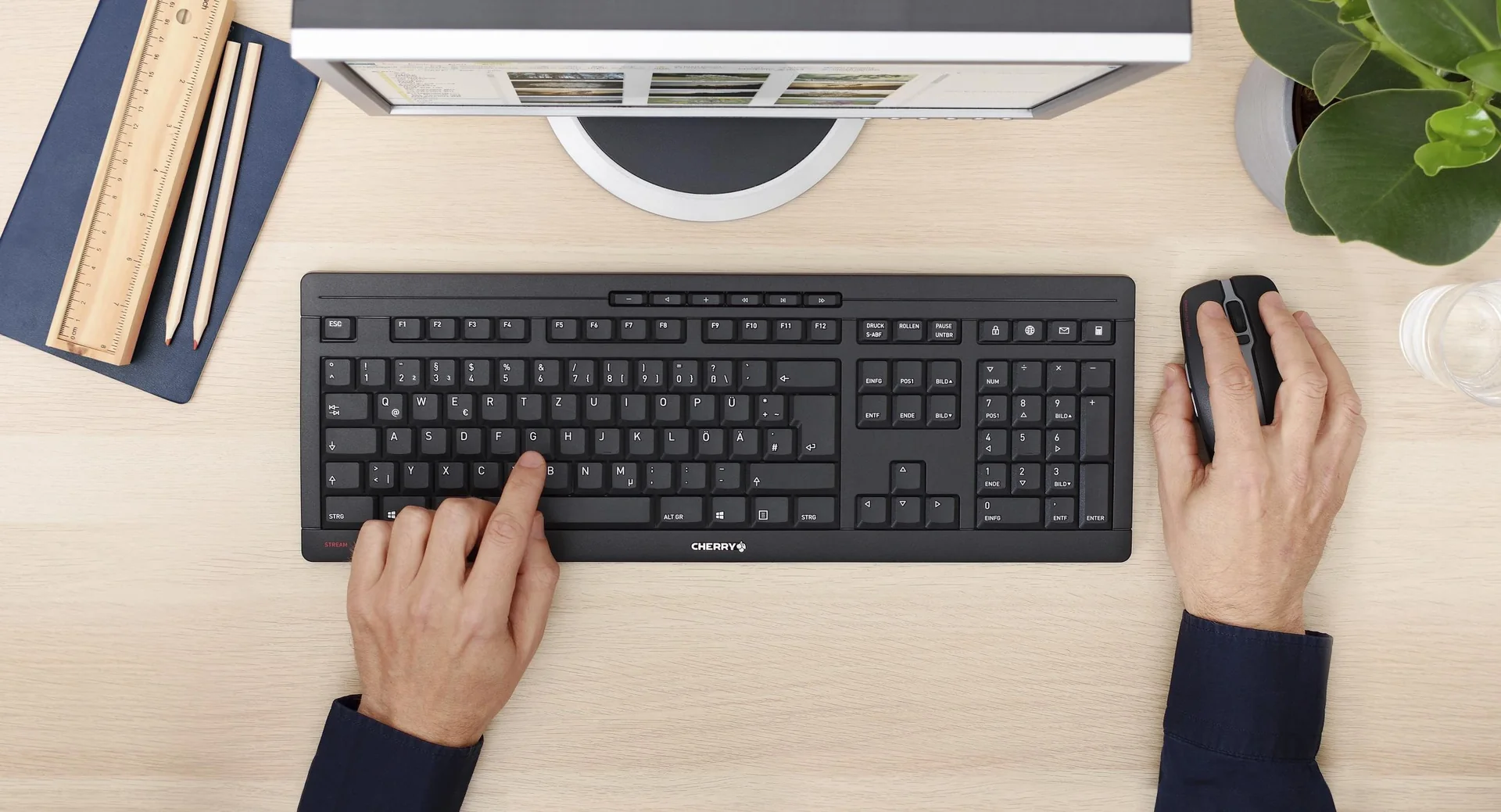 Kabelloses Tastatur-Maus-Set STREAM DESKTOP schwarz - 5