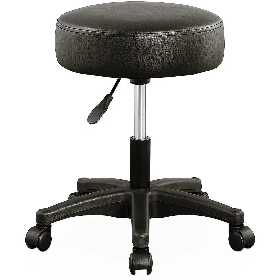 Tabouret / Bürohocker - drehbar und verstellbar - Schwarz - 6