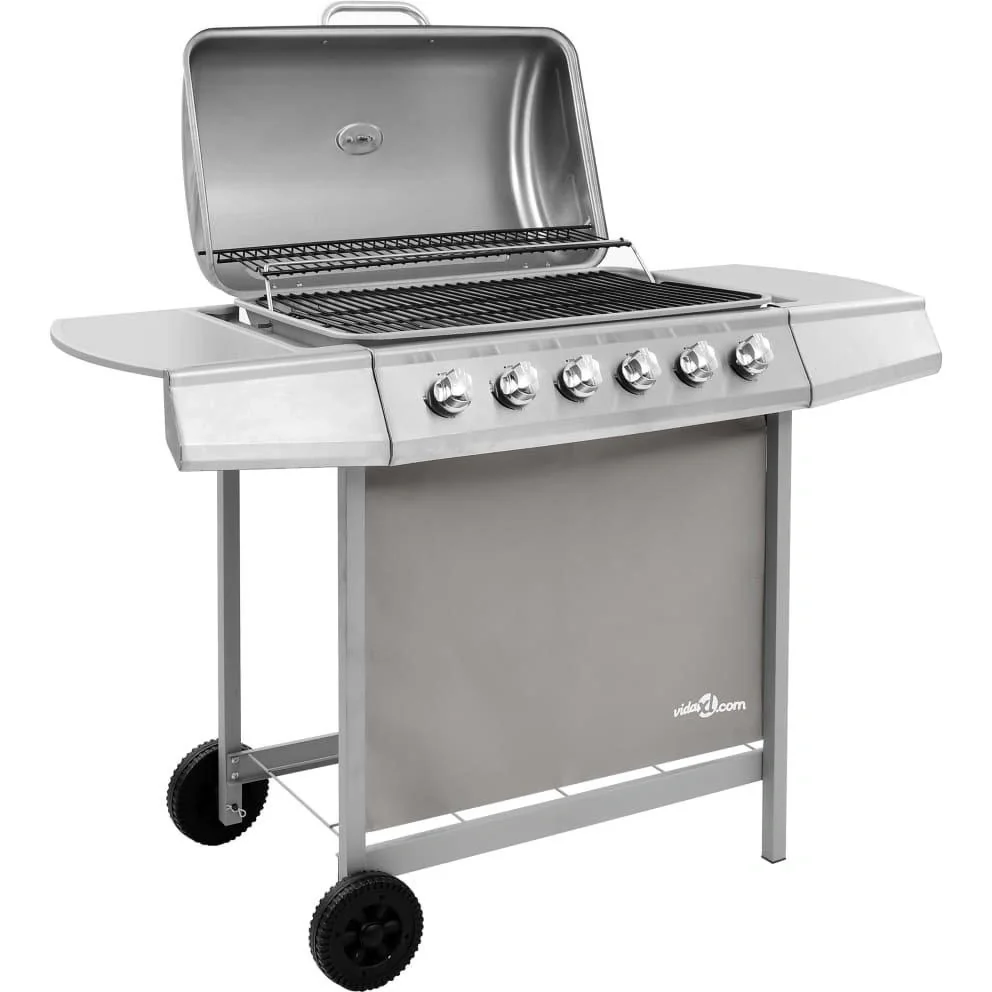 Gasgrill mit 6 Brennern silber - 3