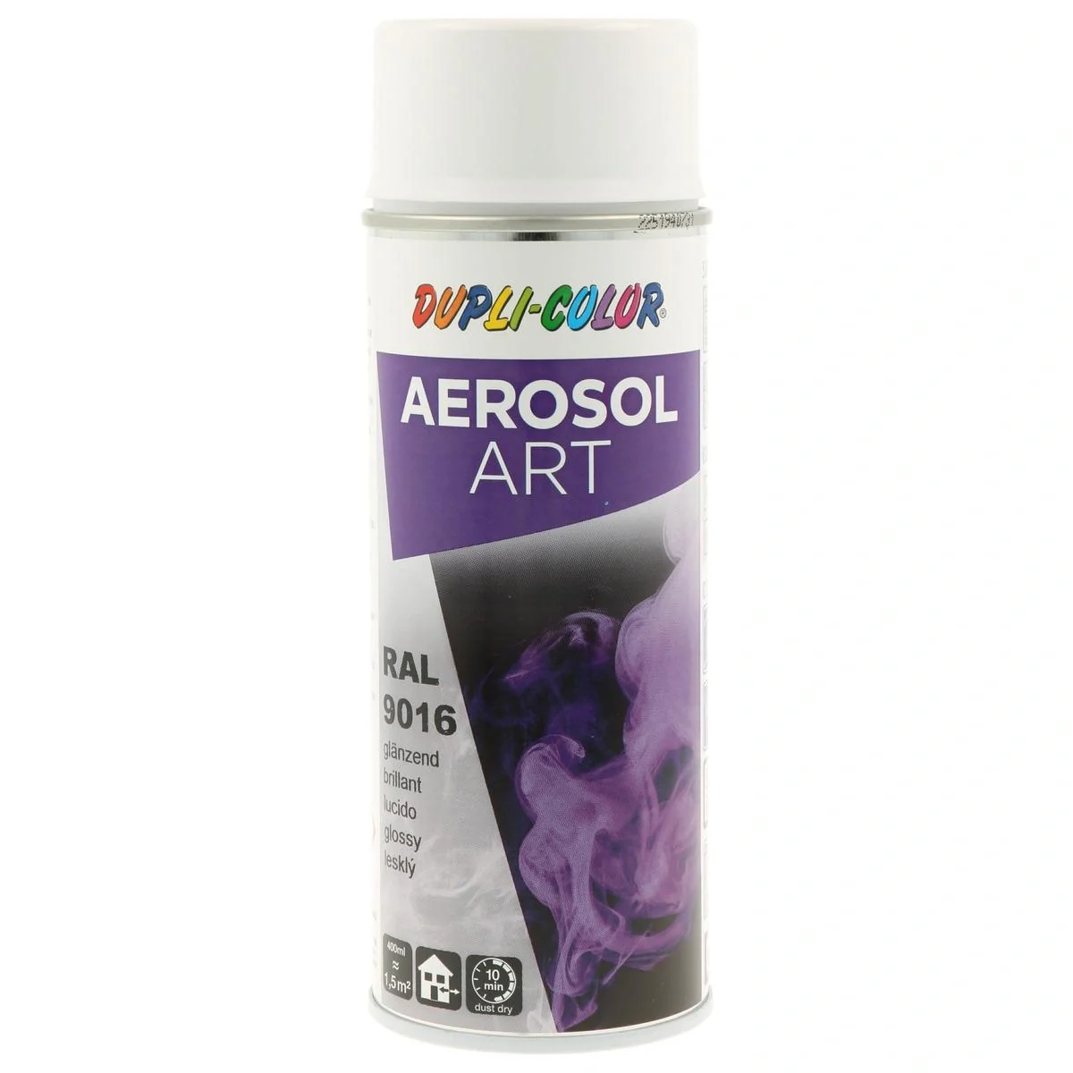 Sprühdose "Aerosol Art", RAL 9016, Verkehrsweiß, glänzend, 400 ml - 1