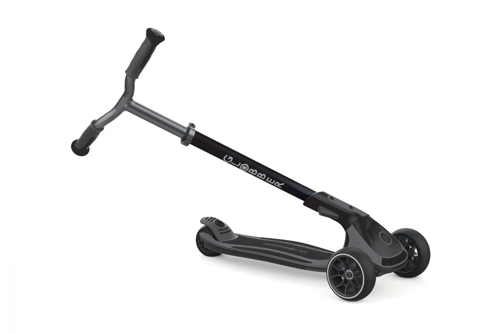 ULTIMUM LIGHTS Tretroller, 125/90 mm extra breit, ABEC 7, 3-rädrig, höhenverstellbar, LED-Leuchtmodul, grau - 12