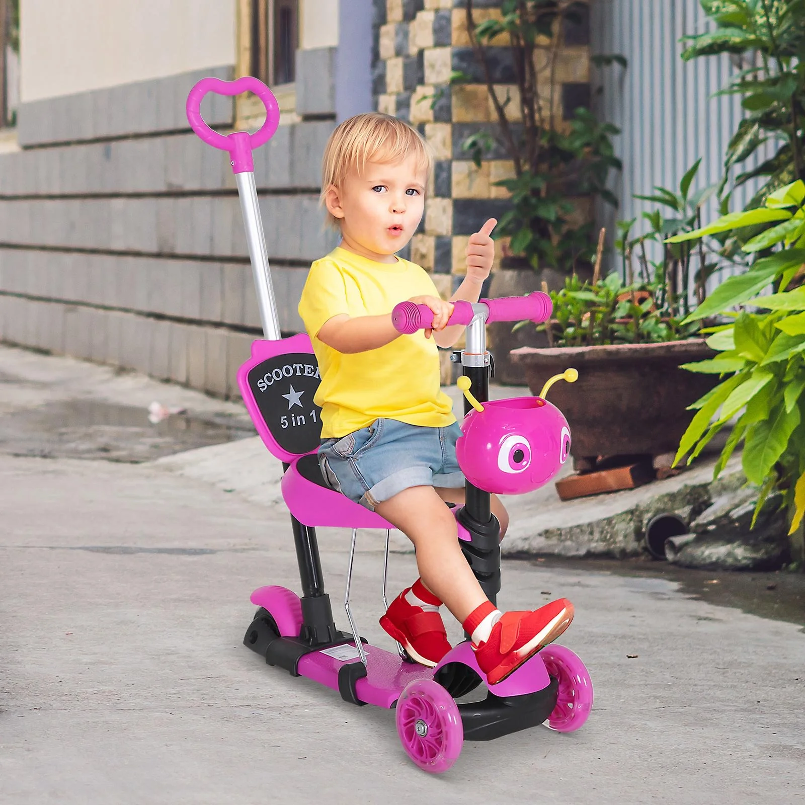 3-in-1 Kinderscooter höhenverstellbar - 1
