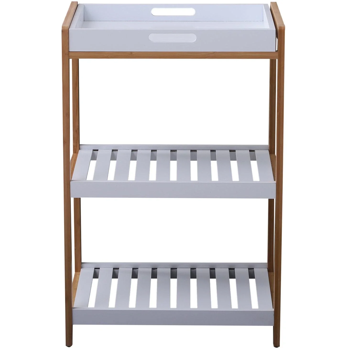 Küchenwagen rollbar Servierwagen Küchentrolley abnehmbare Topplatte 46 x 35 x 74,5 cm - 8