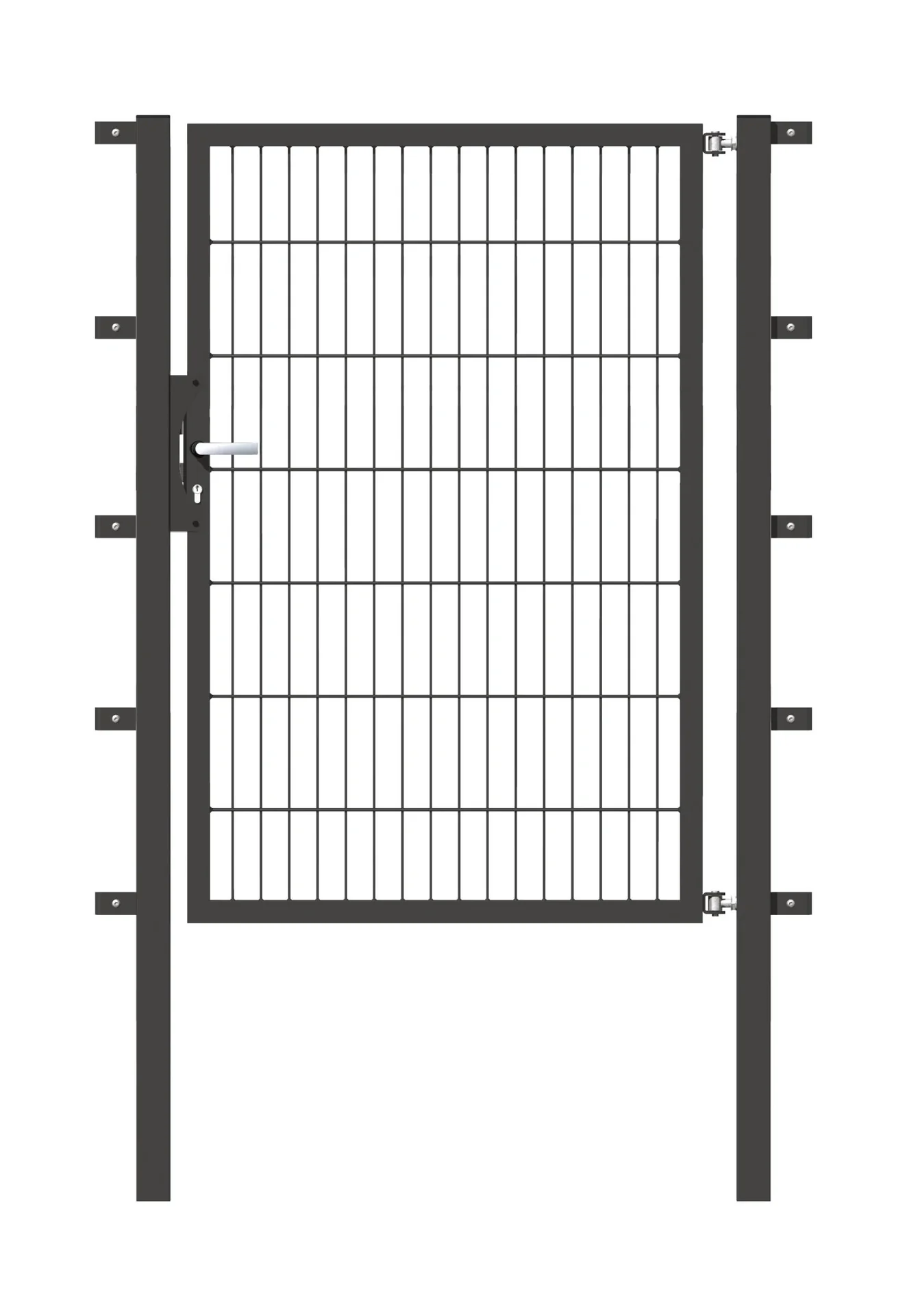 Einzeltor Flexo mit Zubehör, anthrazit/ Breite 100 cm, Höhe 140 cm - 3