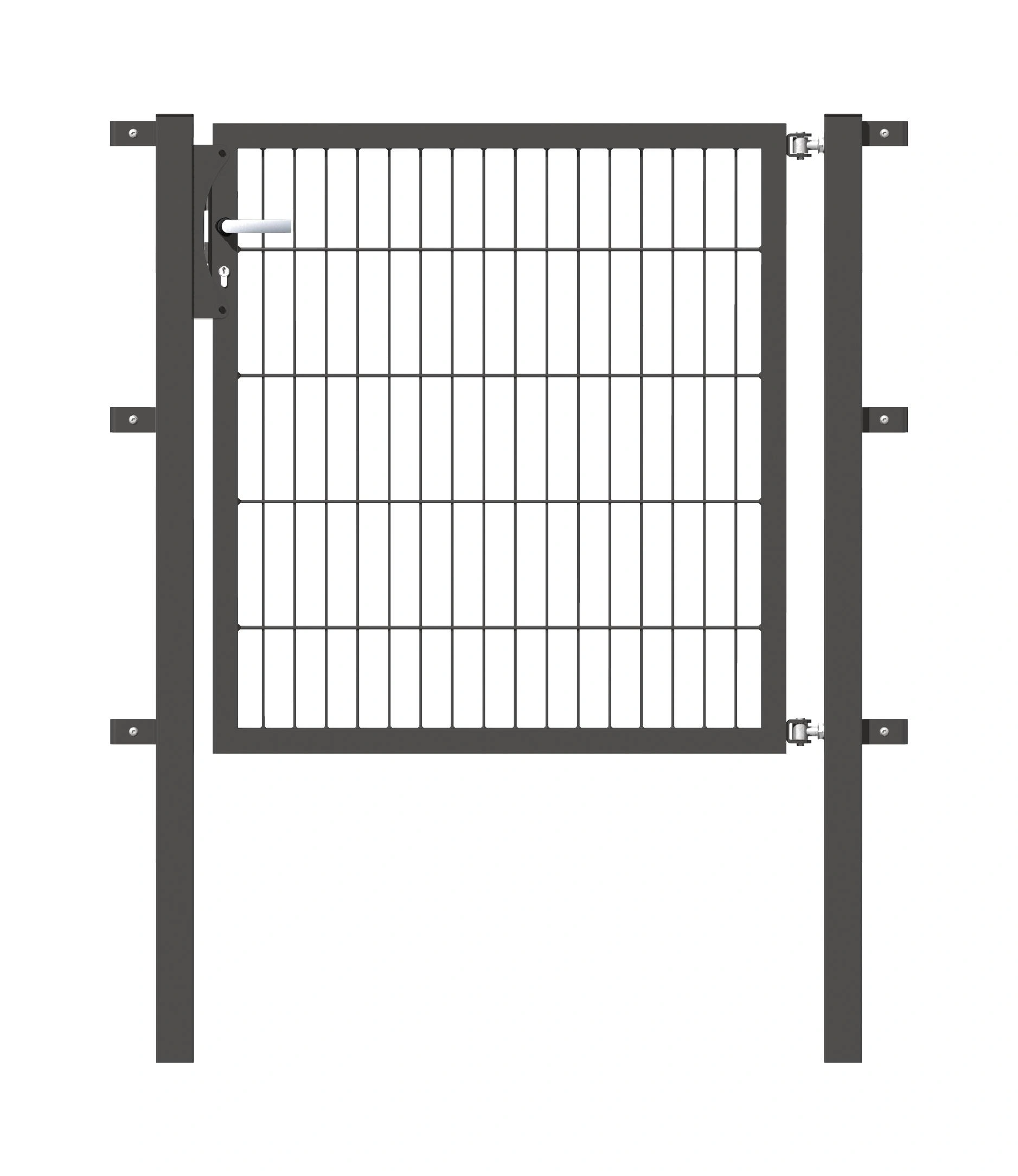 Einzeltor Flexo mit Zubehör, anthrazit/ Breite 100 cm, Höhe 100 cm - 2