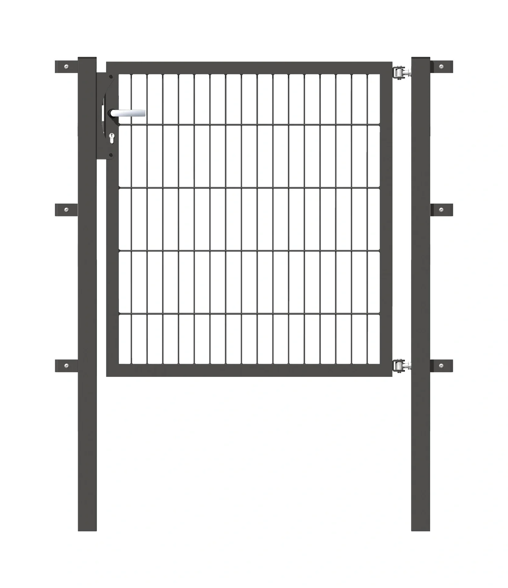 Einzeltor Flexo mit Zubehör, anthrazit/ Breite 100 cm, Höhe 100 cm - 2