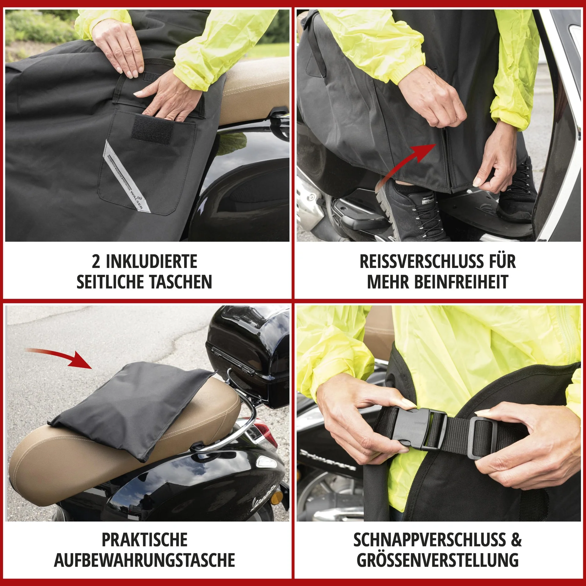 Moped und Roller Nässeschutz - Universalgröße - 6