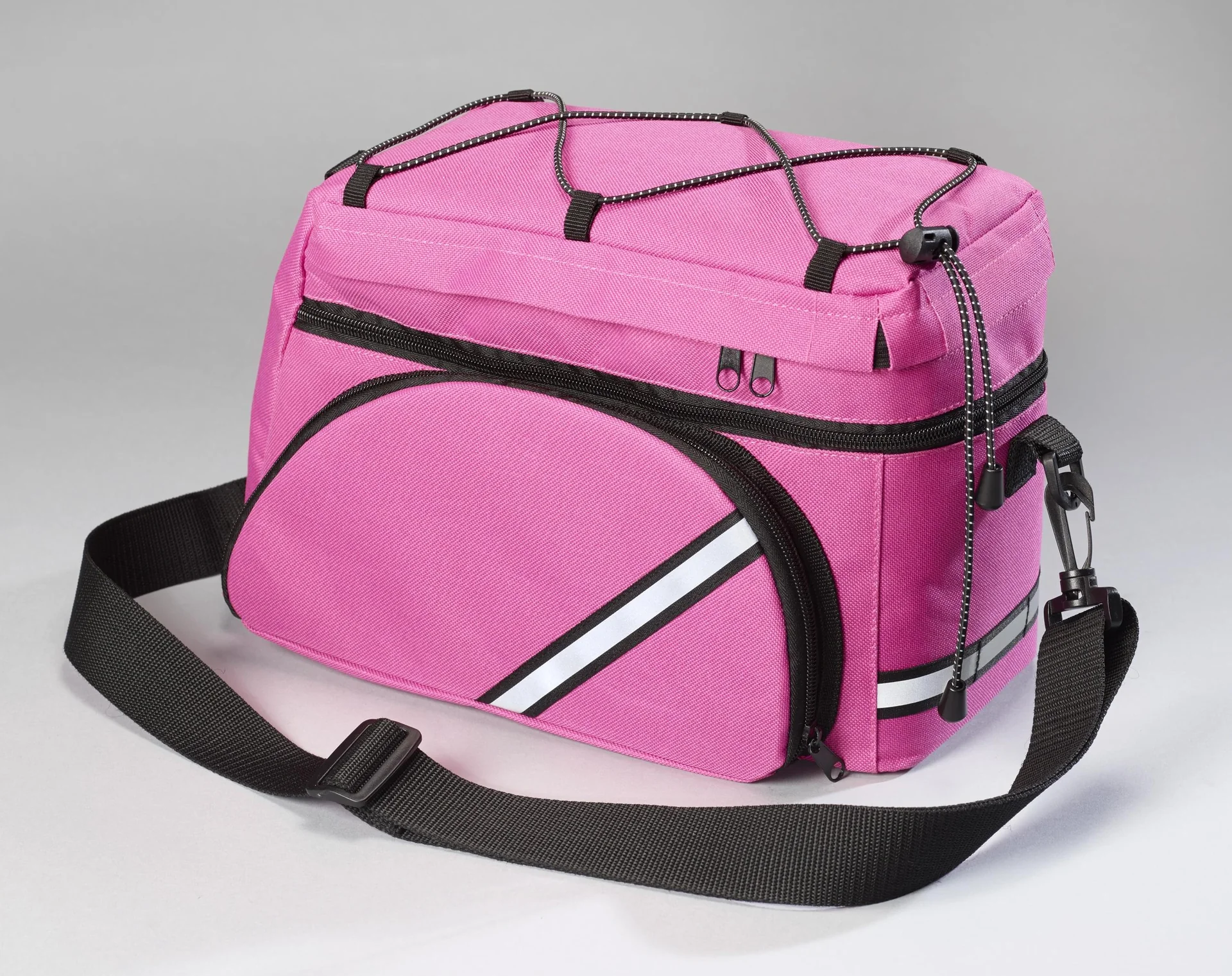 Fahrrad Gepäckträgertasche - multifunktionell, Pink - 10
