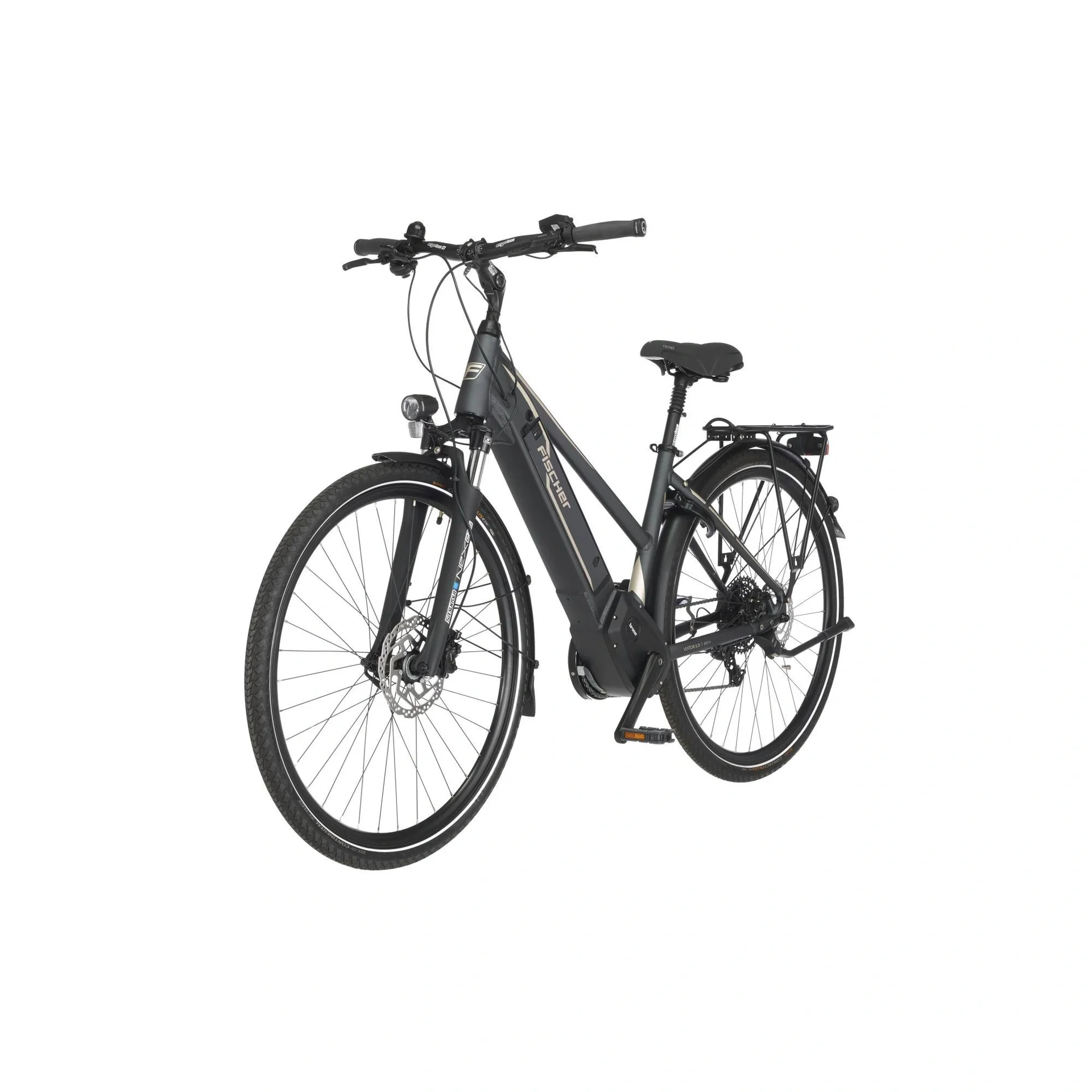 Damen E-Bike Trekking, 28 Zoll, Rahmengröße 44 cm,10-Gang Kettenschaltung, schiefergrau matt, VIATOR 5.0i - 12