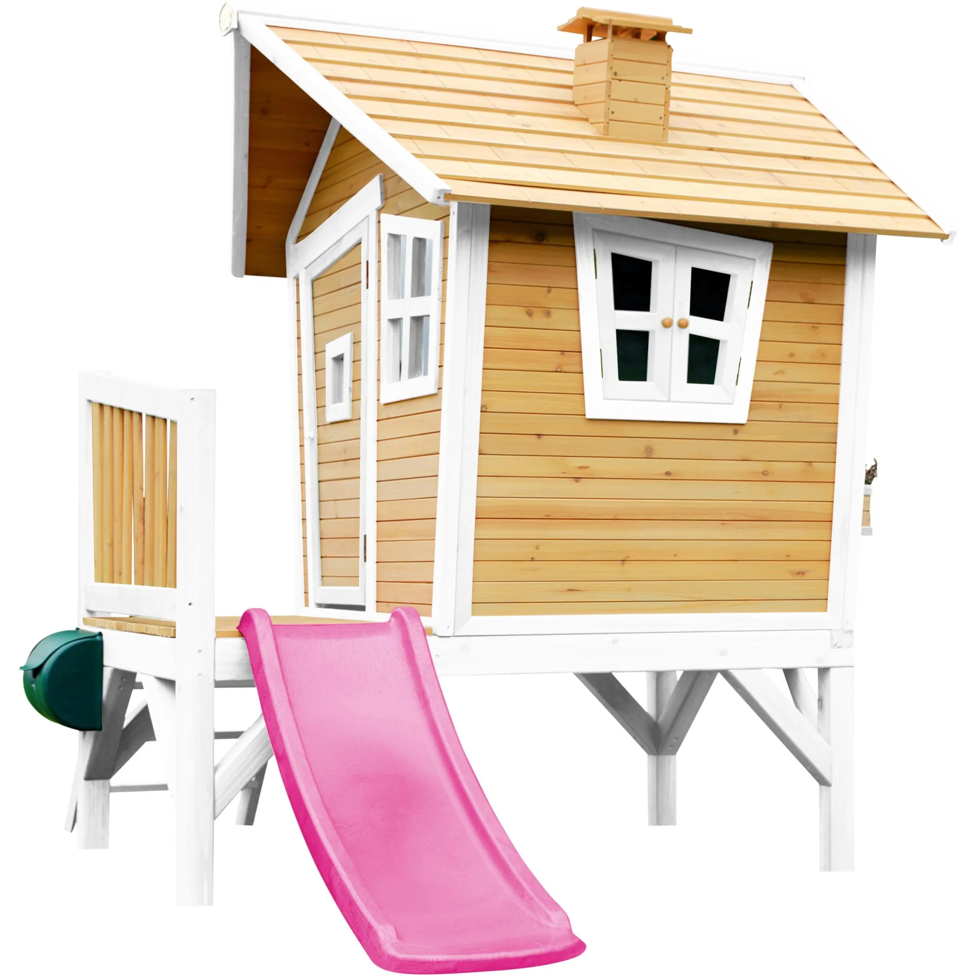 Robin Spielhaus Braun/Weiß - Lila Rutsche - 12
