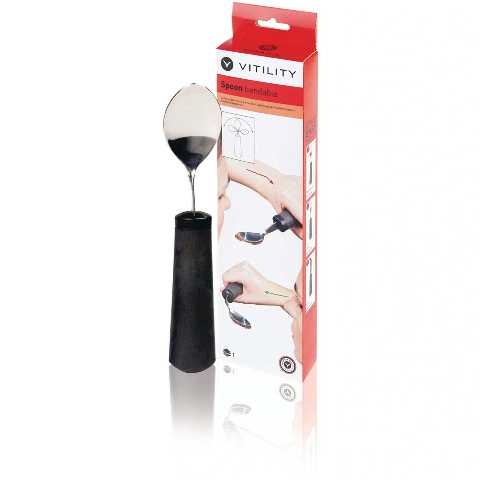 Besteck - Löffel Biegbar Schwarz - 1