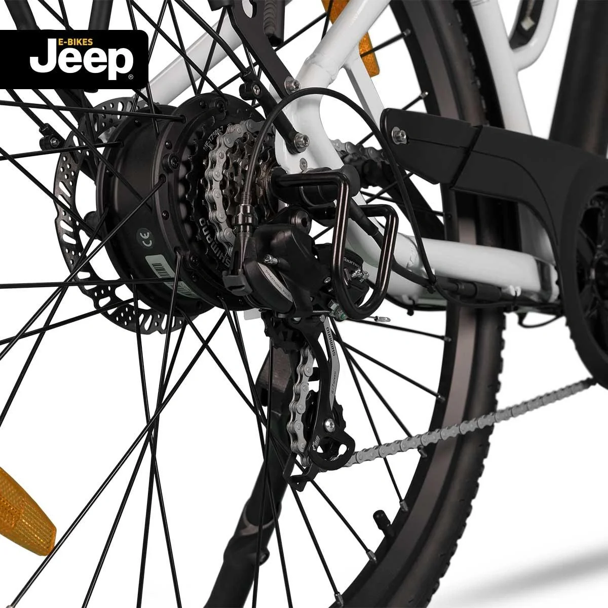 Unisex Trekking E-Bike, 28 Zoll, Rahmengröße 46 cm, 7-Gang Kettenschaltung, white TLR 7011 - 9
