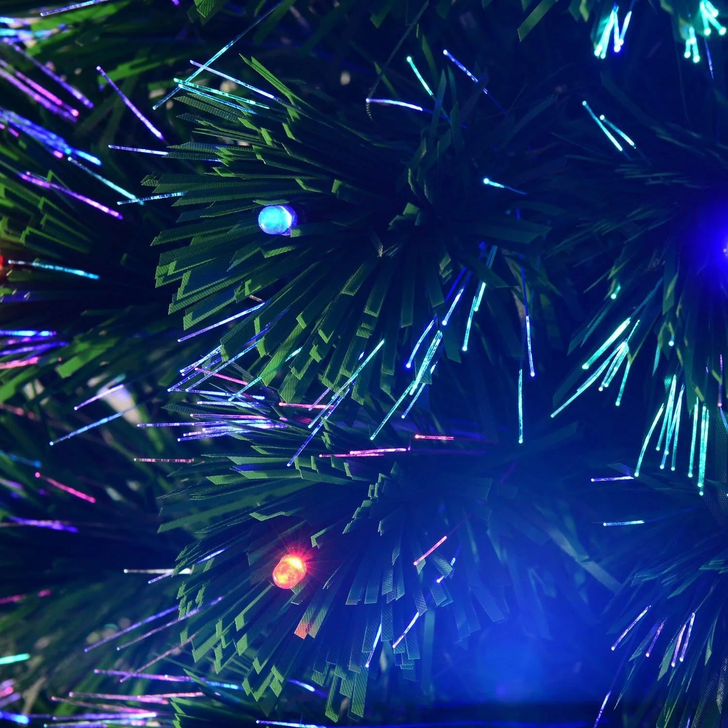 Weihnachtsbaum Tannenbaum 90 LEDs Stern Grün 48x90cm - 7