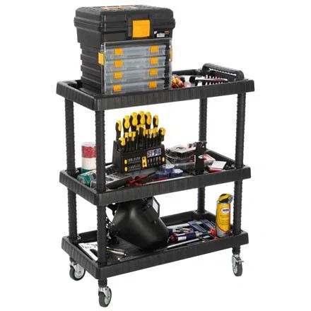 Werkzeugwagen - 3 Ablagefächer - 75 X 37.5 X 92 Cm - 6