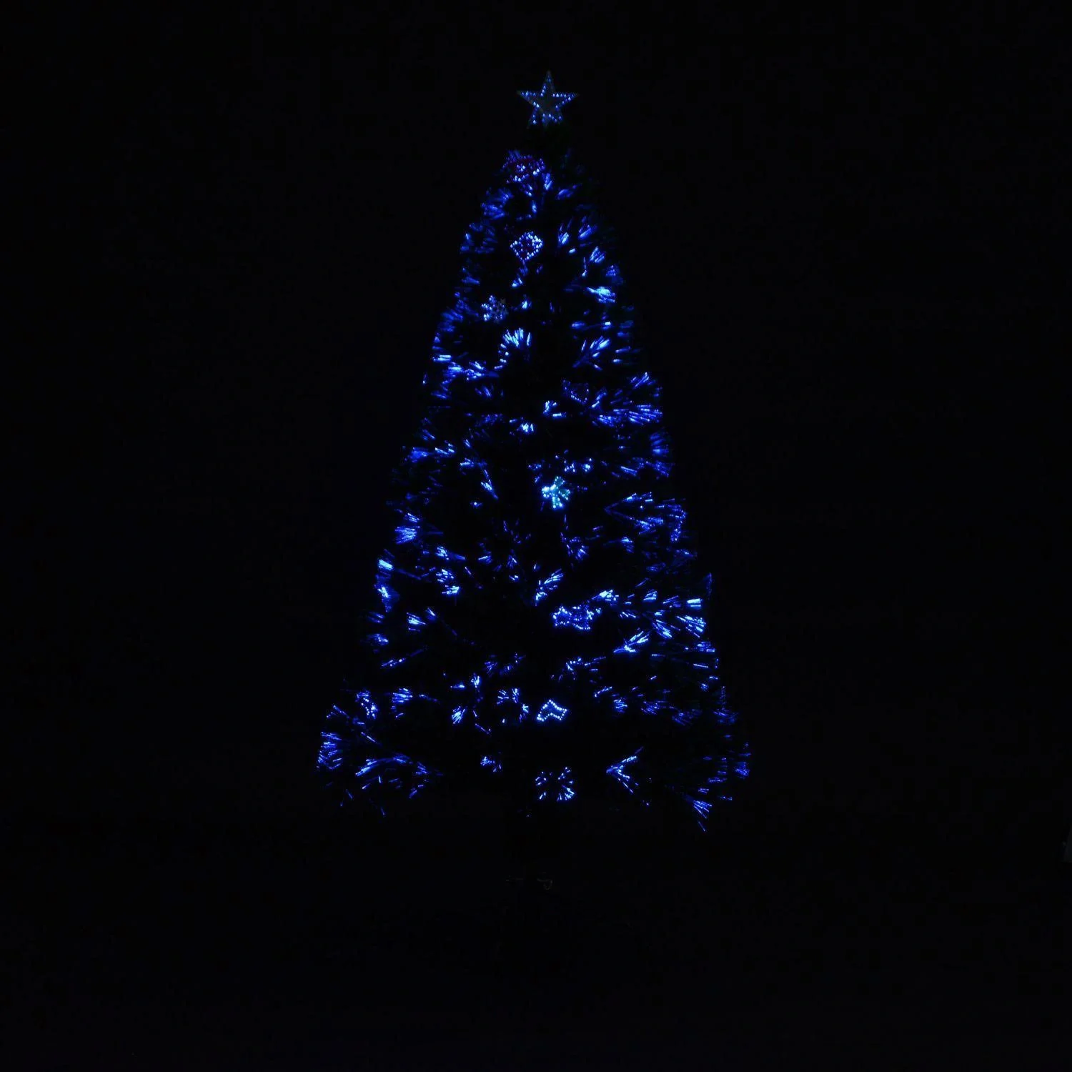 Weihnachtsbaum Tannenbaum LED Lichtfaser 120cm grün - 4