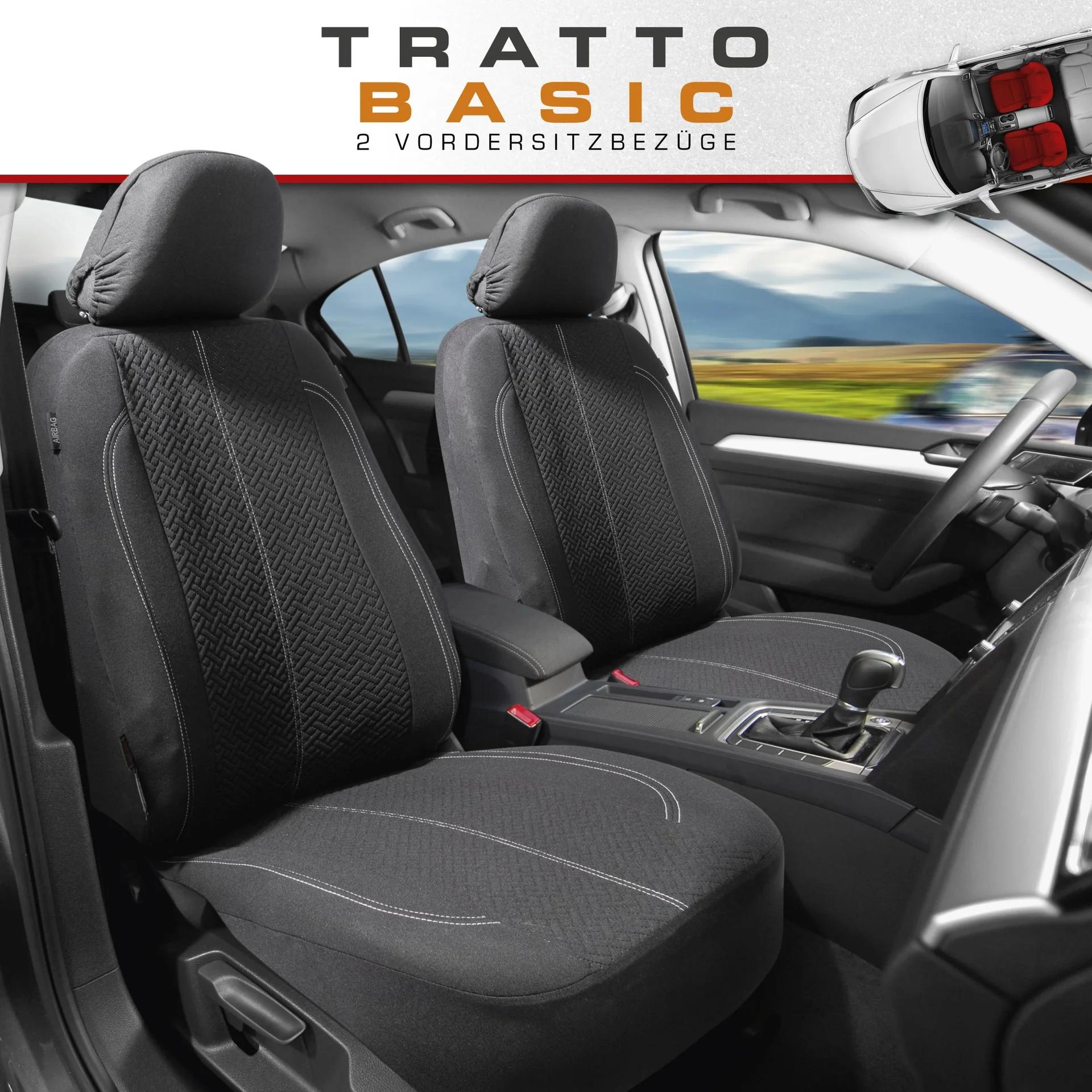 Auto Sitzbezug "TRATTO" - Vorderbezüge - 7