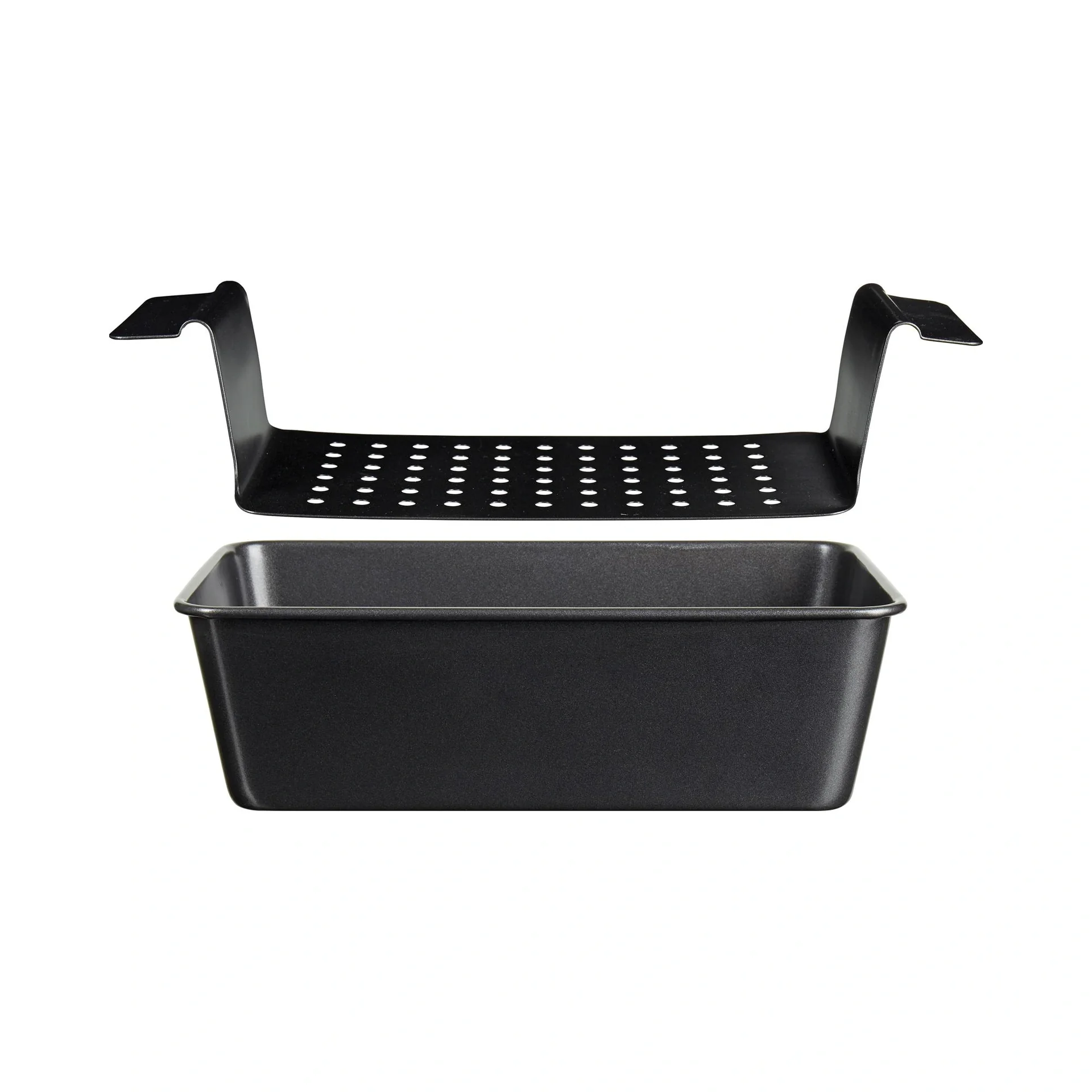 Hackbraten-Form "Profi", mit Fettauffangfunktion, Schwarz, 25 x 14,5 x 7,5 cm - 7