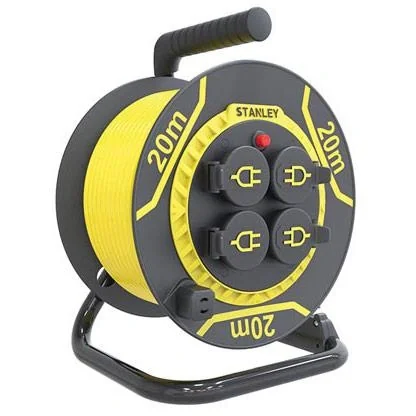 Neopren-Kabeltrommel - 20 M - 3G1.5 - 4 Steckdosen - 1