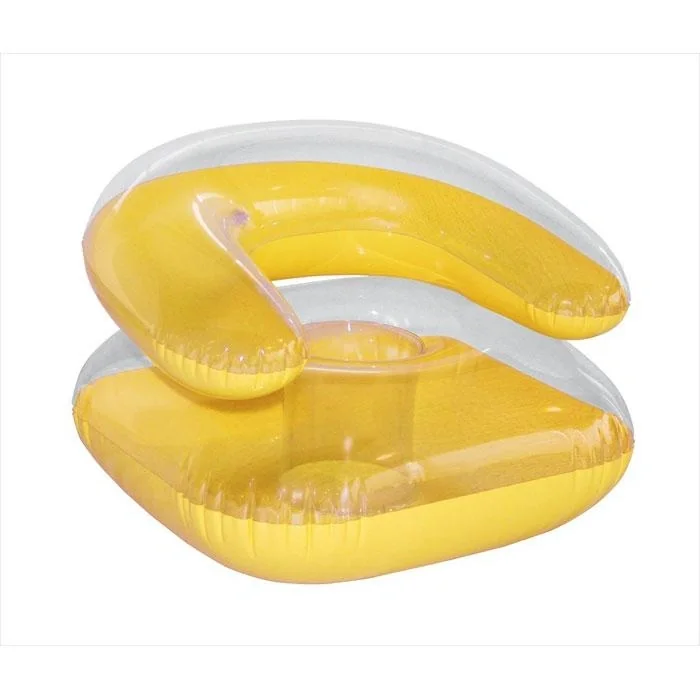 Aufblasbarer Stuhl gelb - 1