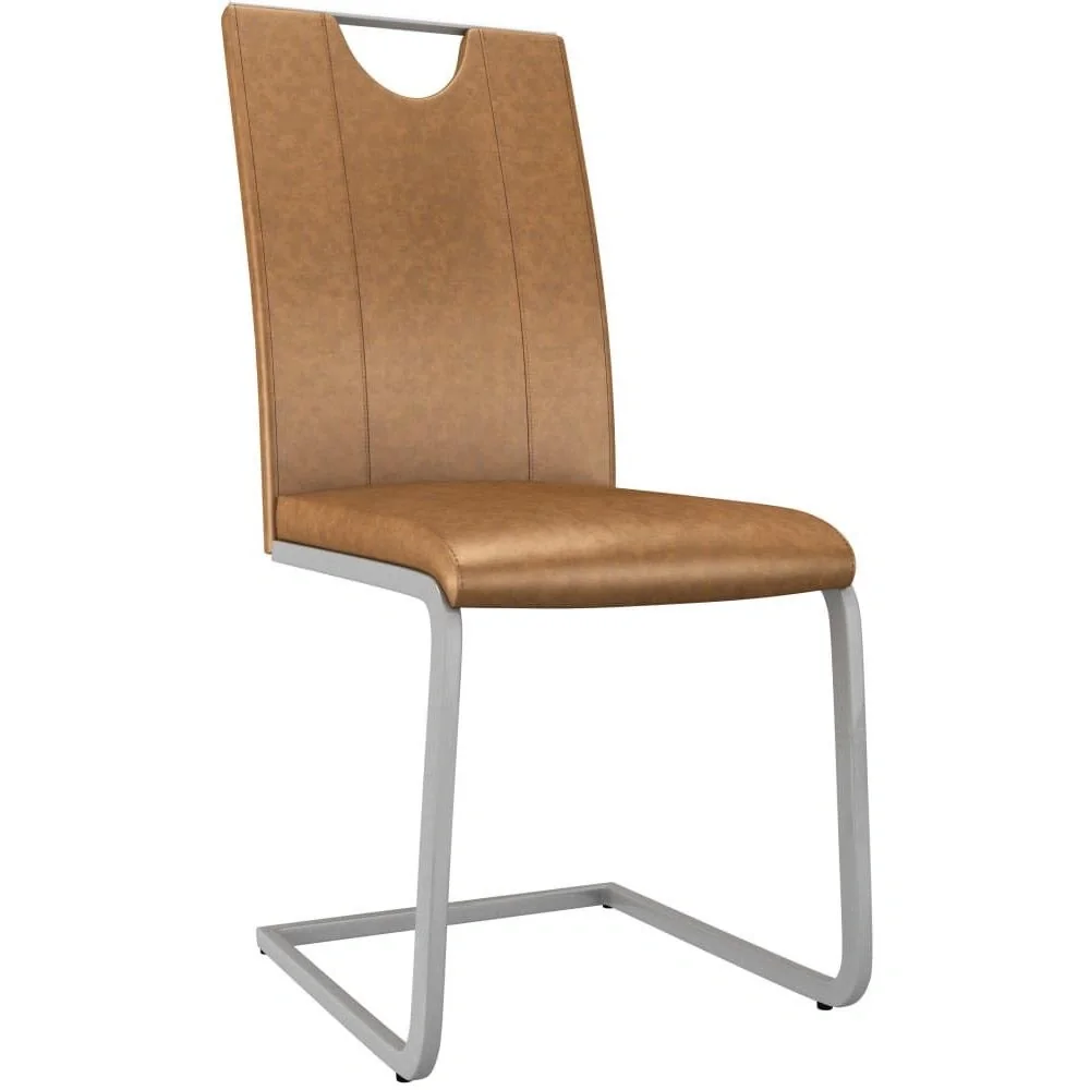 Esszimmerstühle 2 st Kunstleder braun - 6