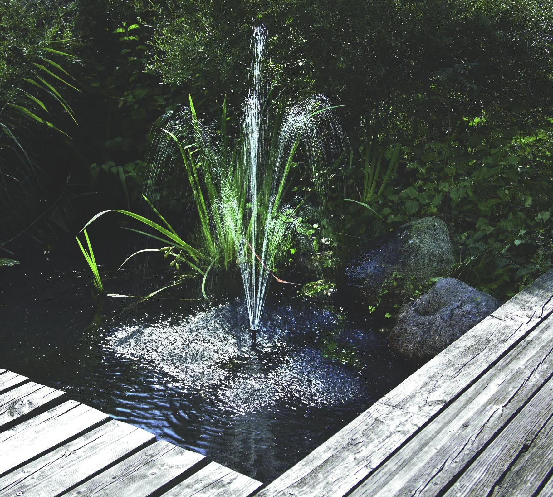 Wasserpumpe "Siena" mit Trockenlaufschutz, Sprinklerdüsen, Steigrohren, 1500 l/h - 5