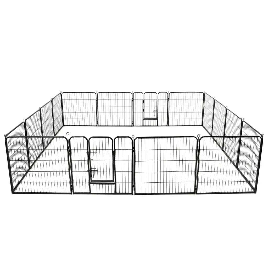 Hundeauslauf 16 Platten 80x80 cm - 1