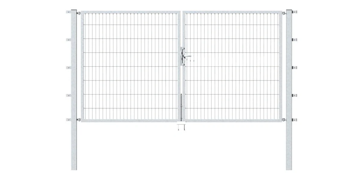 Doppeltor Flexo mit Zubehör, feuerverzinkt, Breite 400 cm, Höhe 120 cm, PF: 80x80 cm - 3