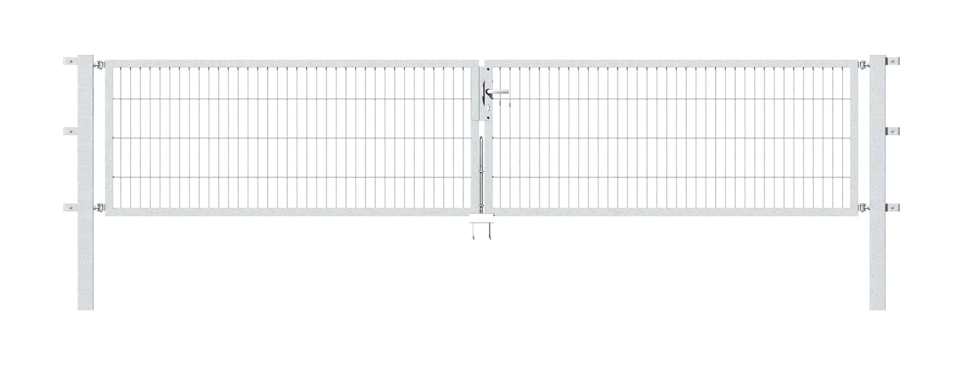 Doppeltor Flexo mit Zubehör, feuerverzinkt, Breite 400 cm, Höhe 80 cm, PF: 80x80 cm - 2