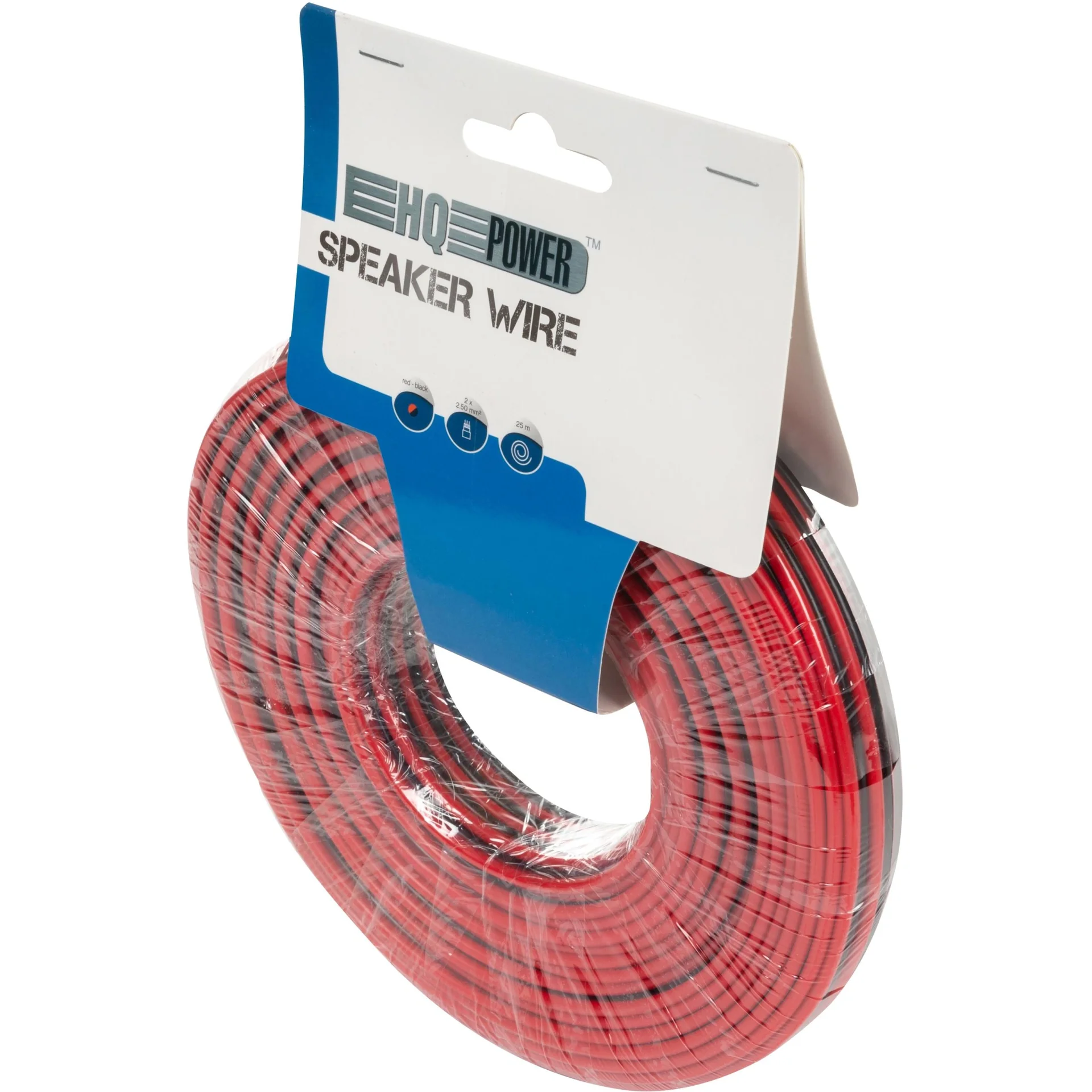 lautsprecherkabel - rot/schwarz - 2 x 2.50 mm² - 25 m - 2