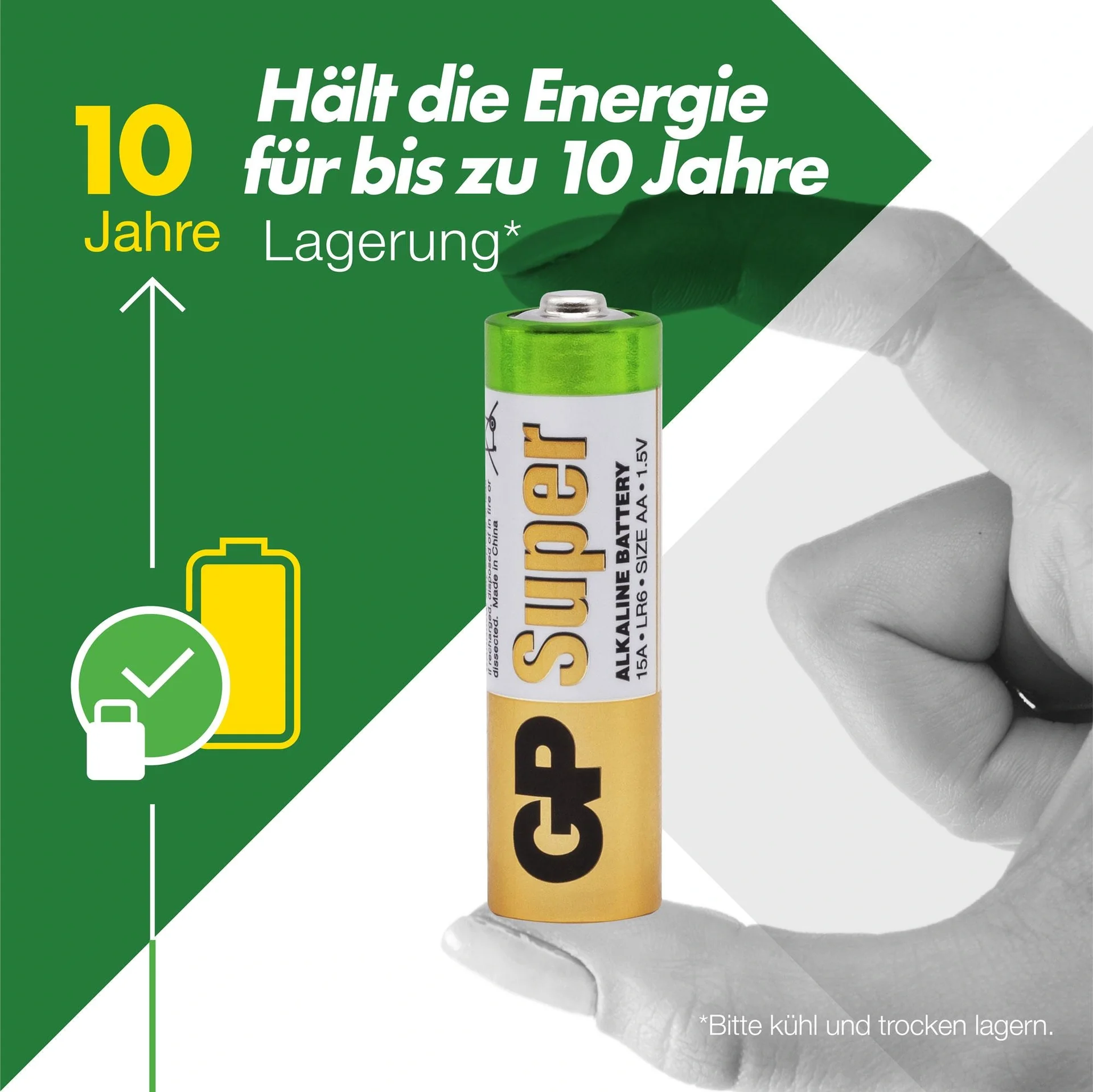 SUPER Mignon (AA) Alkaline Batterien - 40 Stück - 8