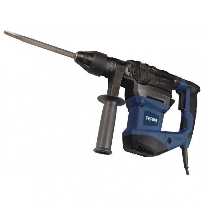 HDM1037 Bohrhammer 1500W - Seiten-Handgriff - 4 Funktionen - Inkl. 3 SDS Plus Bohrköpfer und 2 SDS Plus Werkzeugköpfen m - 3
