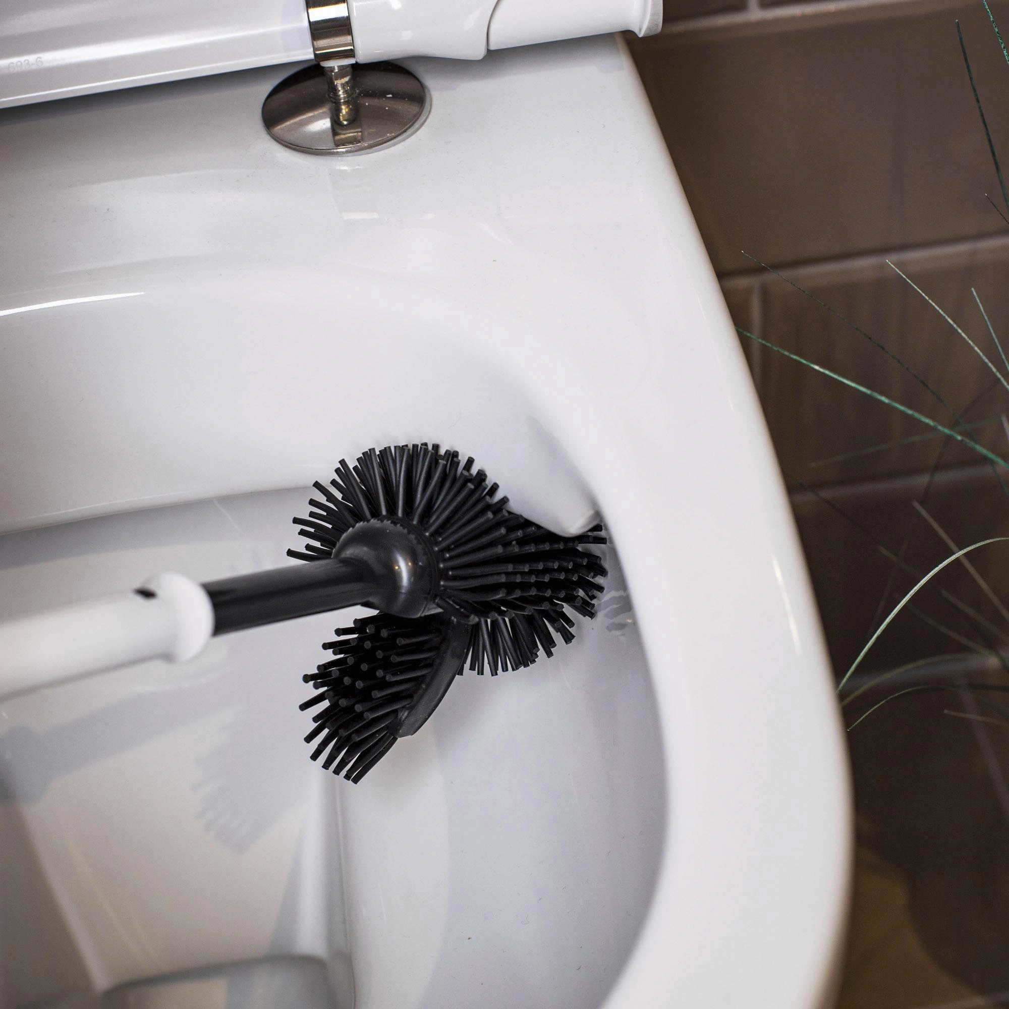 Silikon WC-Bürste, Schwarz - 6