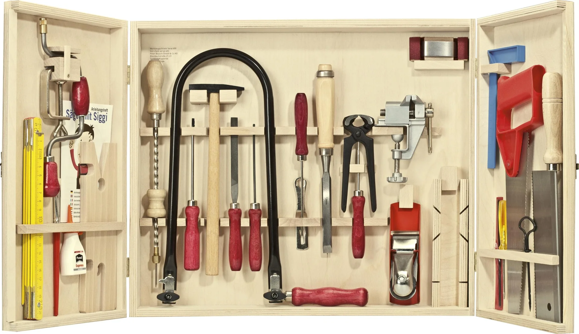 Profi - Laubsägeschrank mit Stahlwerkzeugen - 2