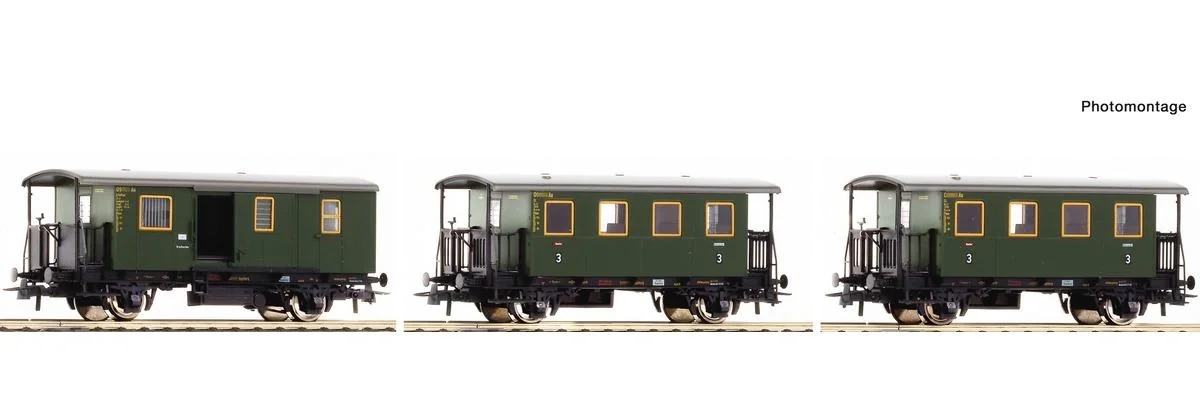 3er Set Lokalbahnwagen Deutsche Bundesbahn - 1