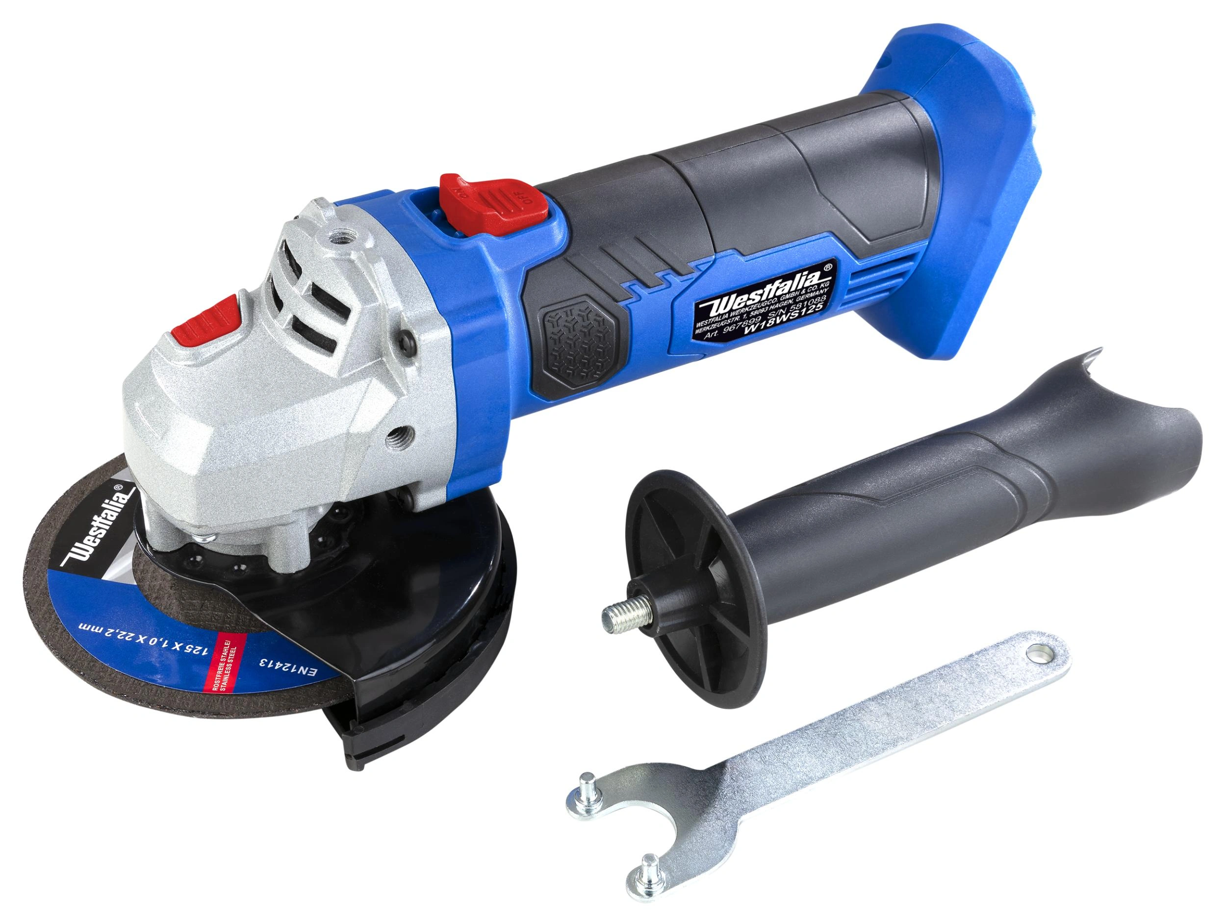 Akku Winkelschleifer Li-Ion W18WS125 18 V, ohne Akku und Ladegerät - 9