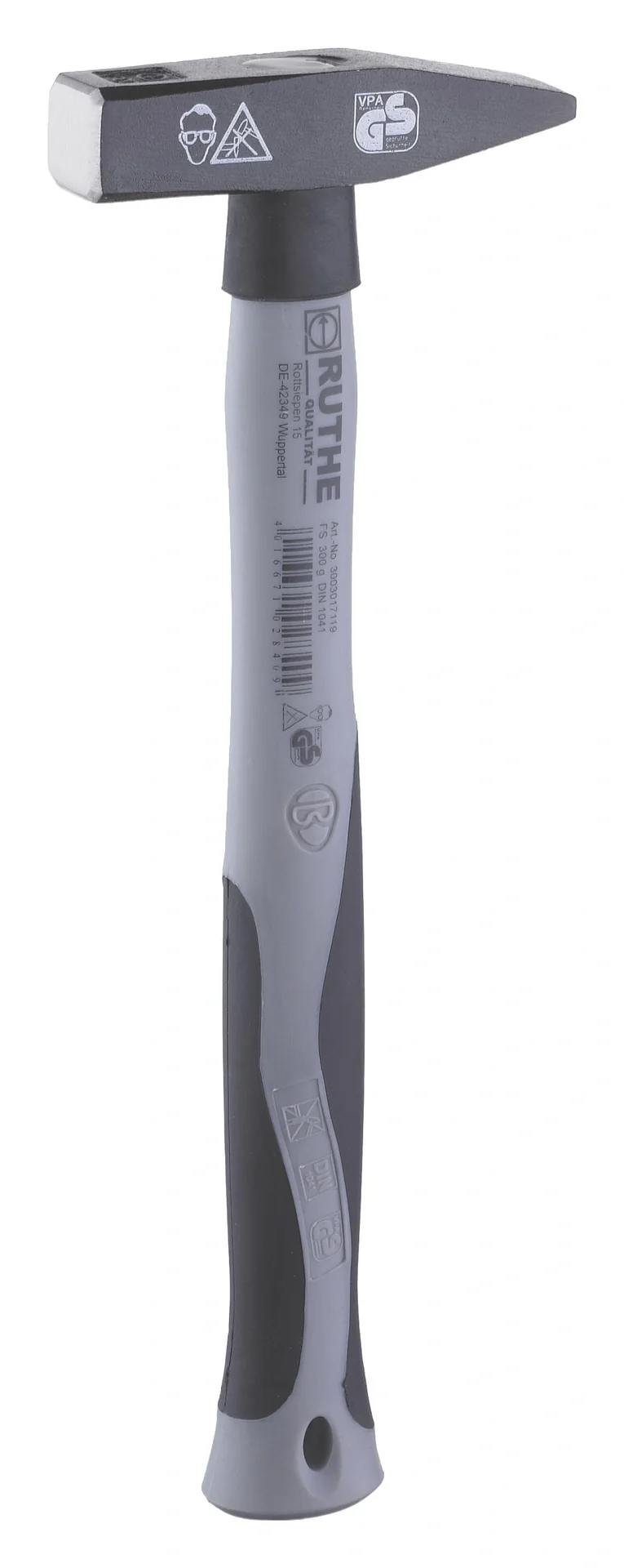 Schlosserhammer mit Fiberglasstiel, 100 g - 2
