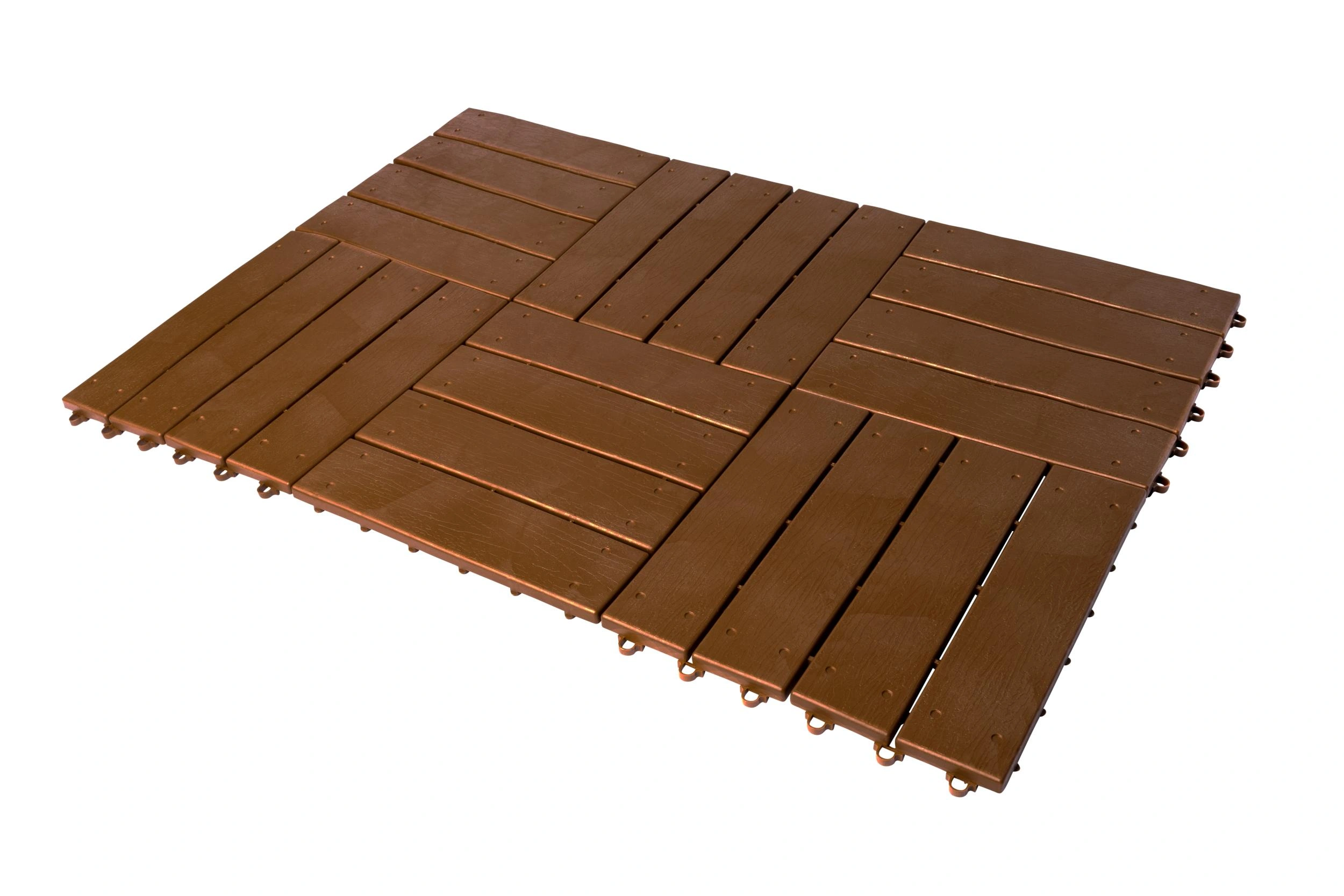 Gartenplatten, Holzdielen-Optik, 30 x 30 cm, 6er-Set - 12