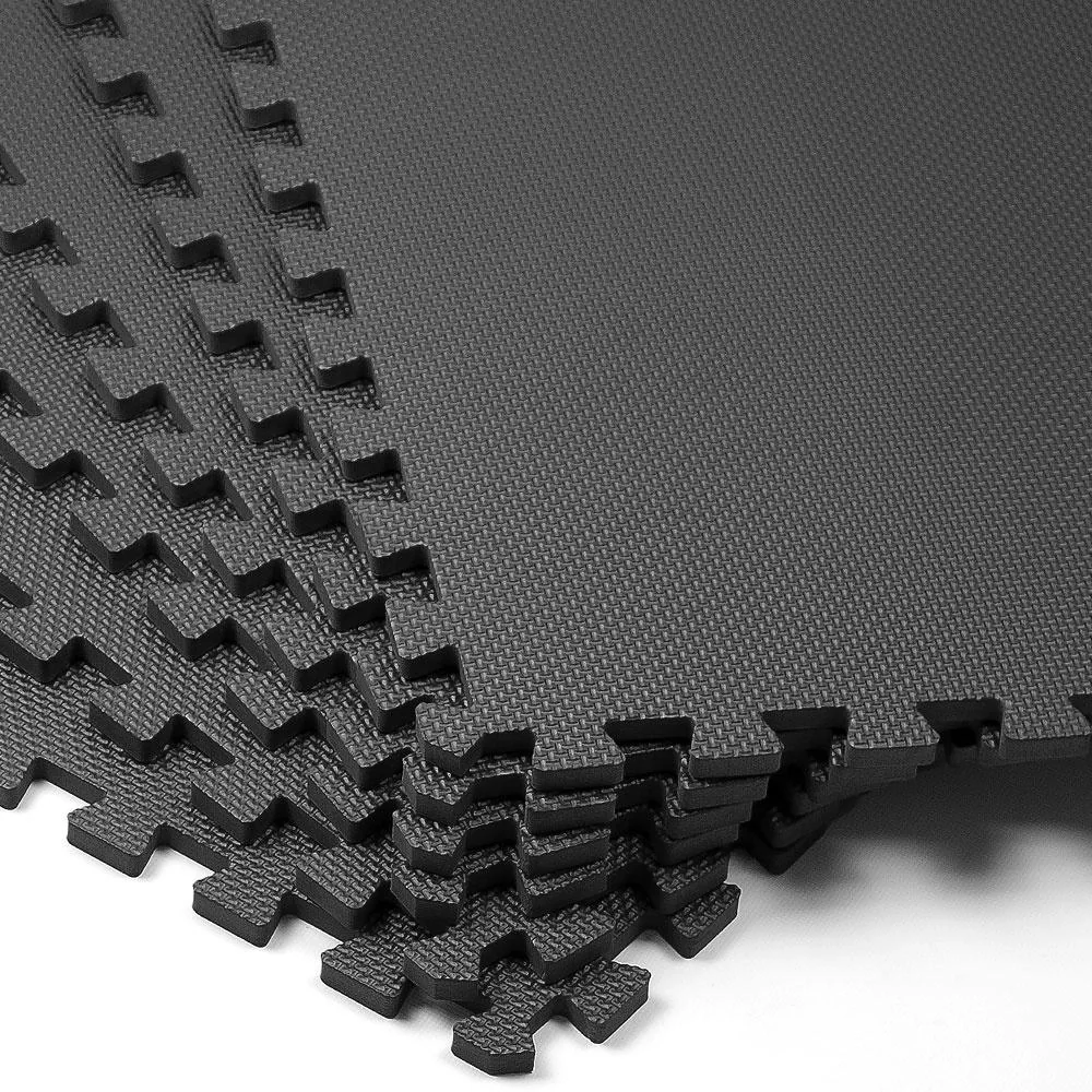 Bodenschutz/Fitnessmatte/Puzzlematte 6tlg. schwarz 183,5x123,5x1,2cm - 5