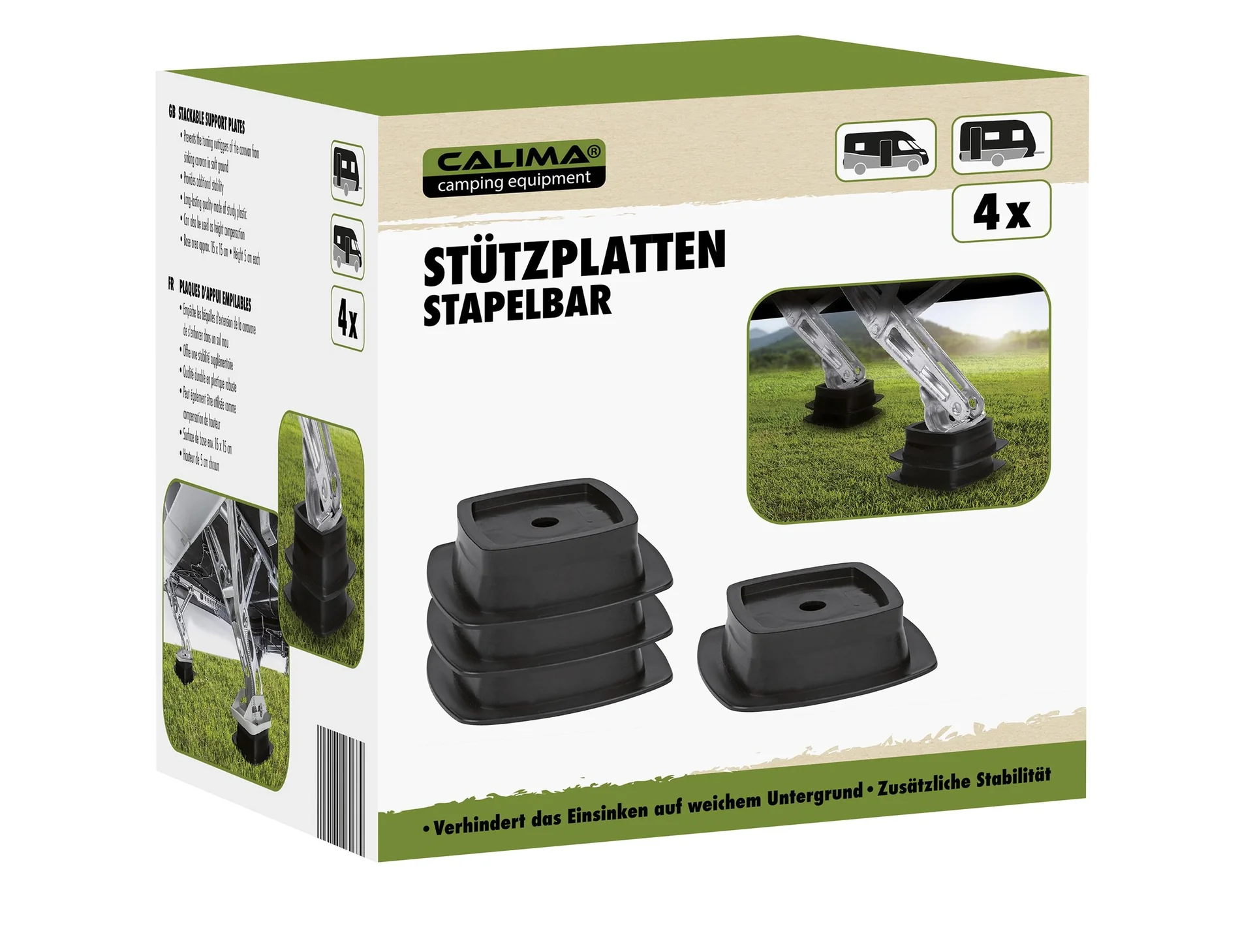 Stützplatten stapelbar, 4 Stück - 4