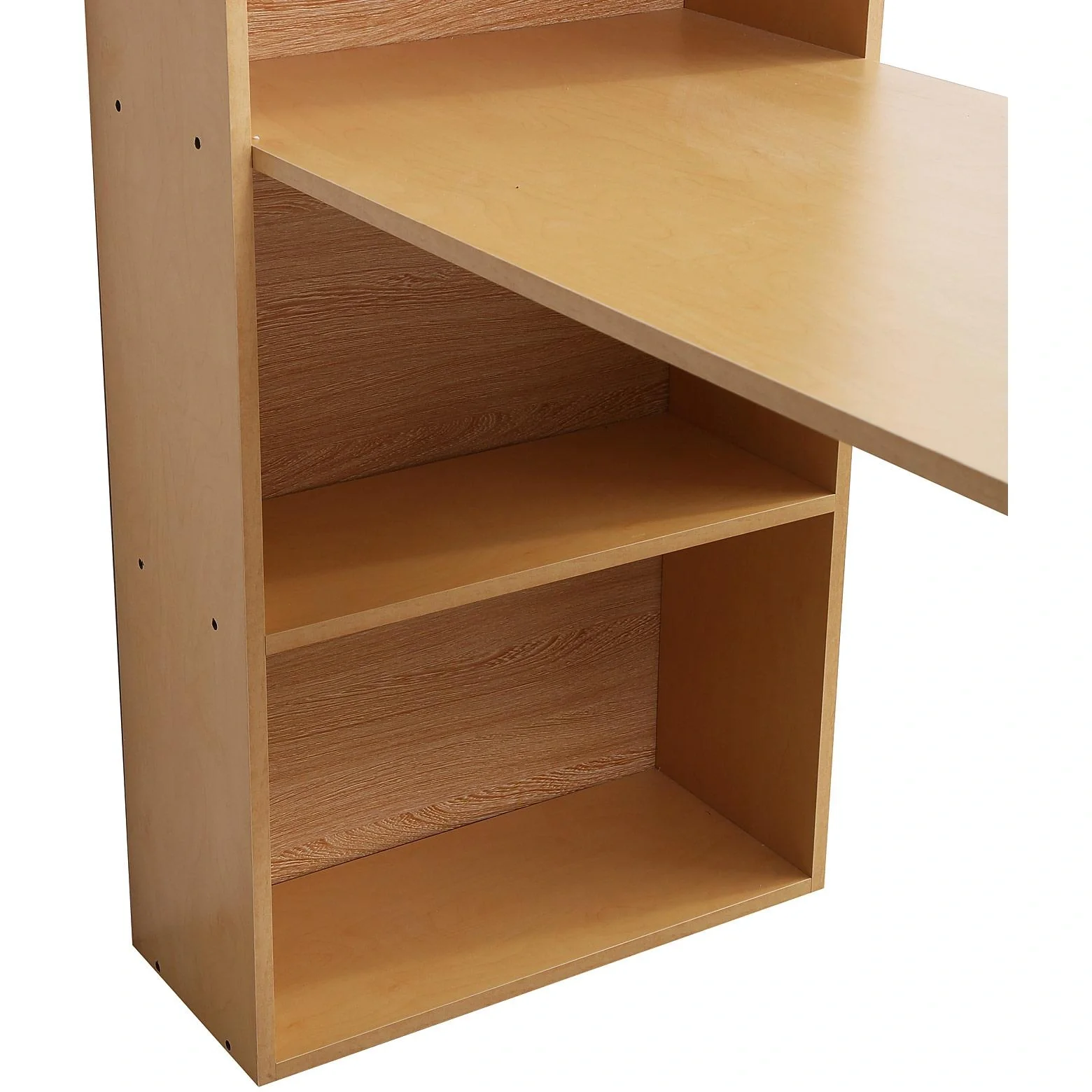 Schreibtisch mit Regal Computertisch Natur - 8