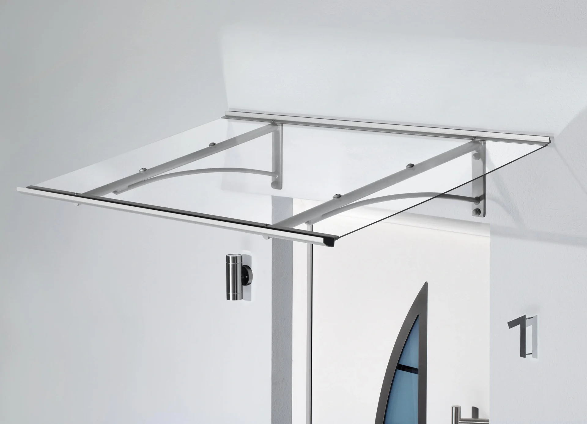 Pultvordach Typ PT gerade, 1600 x 900 x 270 mm, Edelstahl - 1