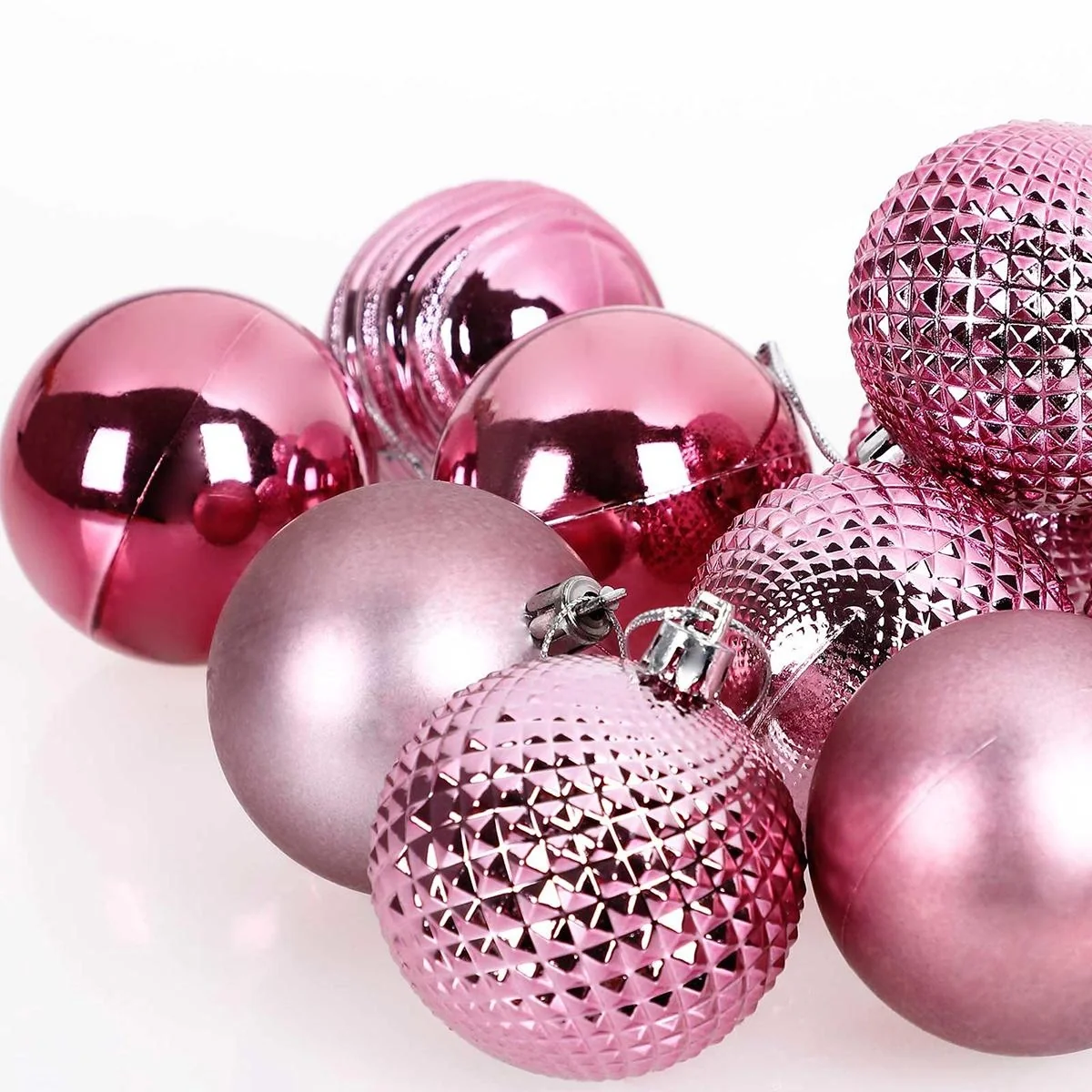 Christbaumschmuck - Christbaumschmuck Rosa 66 Stk. - 7