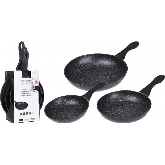 Bratpfannenset - Excellent Houseware 3 Bratpfannen - 2