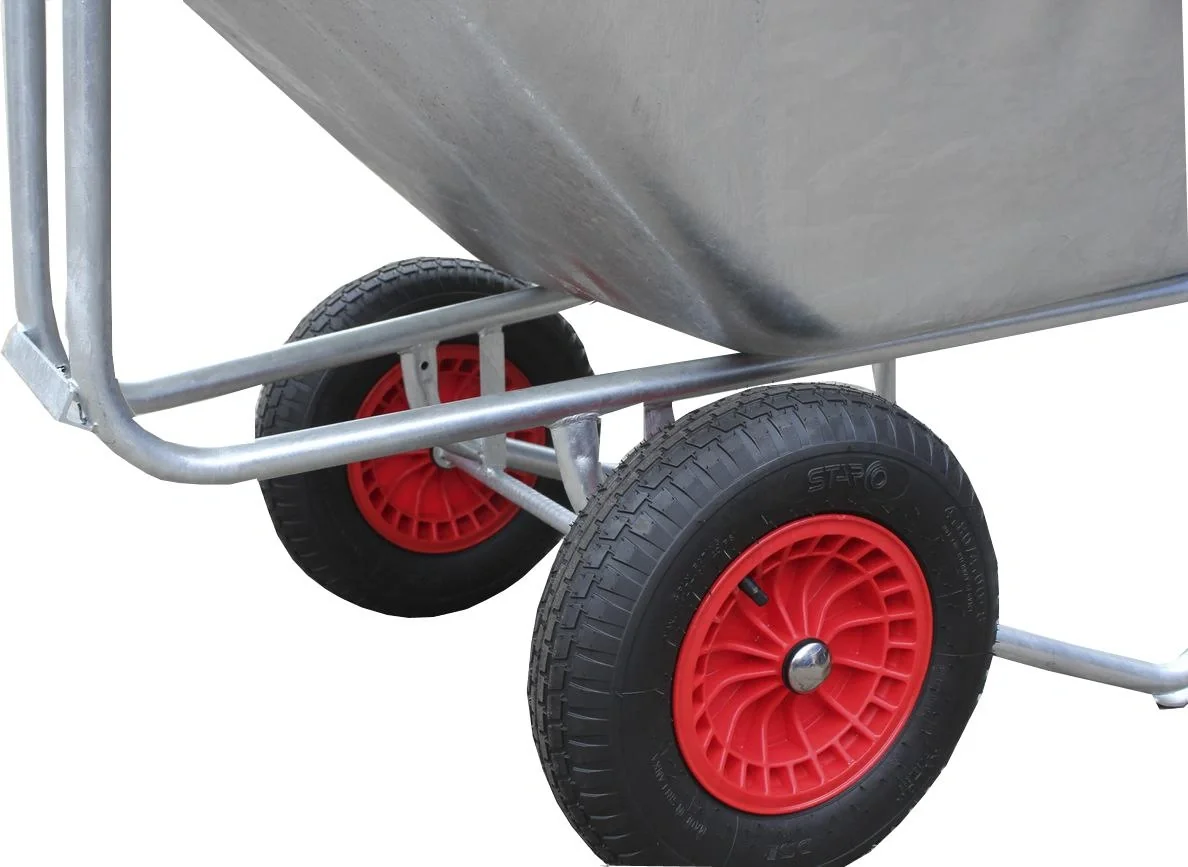 Großmulden-Schubkarre "Farmer II", 200 Liter, 2 Lufträder - 5