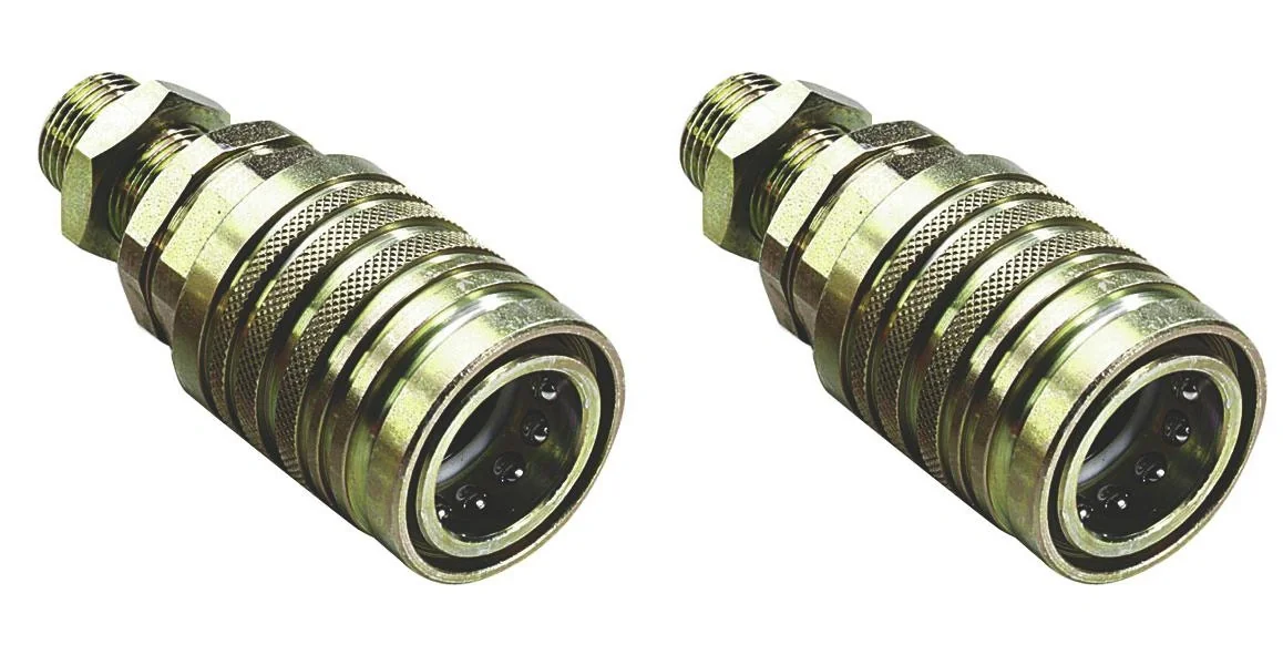 Hydraulikmuffe Schottgewinde M22 x 1,5, 25 mm langes Gewinde, 2 St. - 3